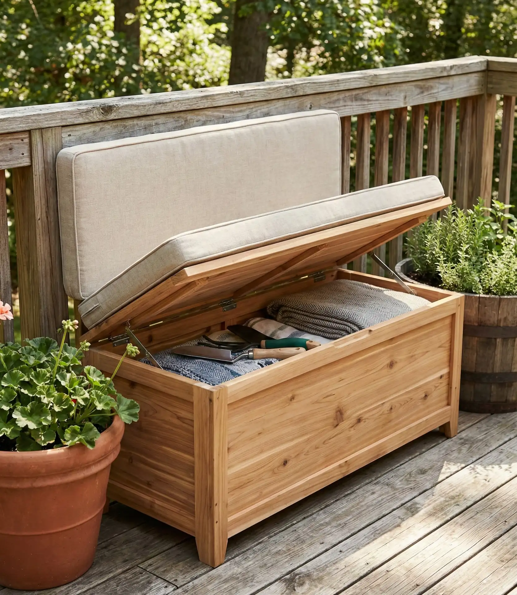 Bench-Style Seating with Hidden Storage 2