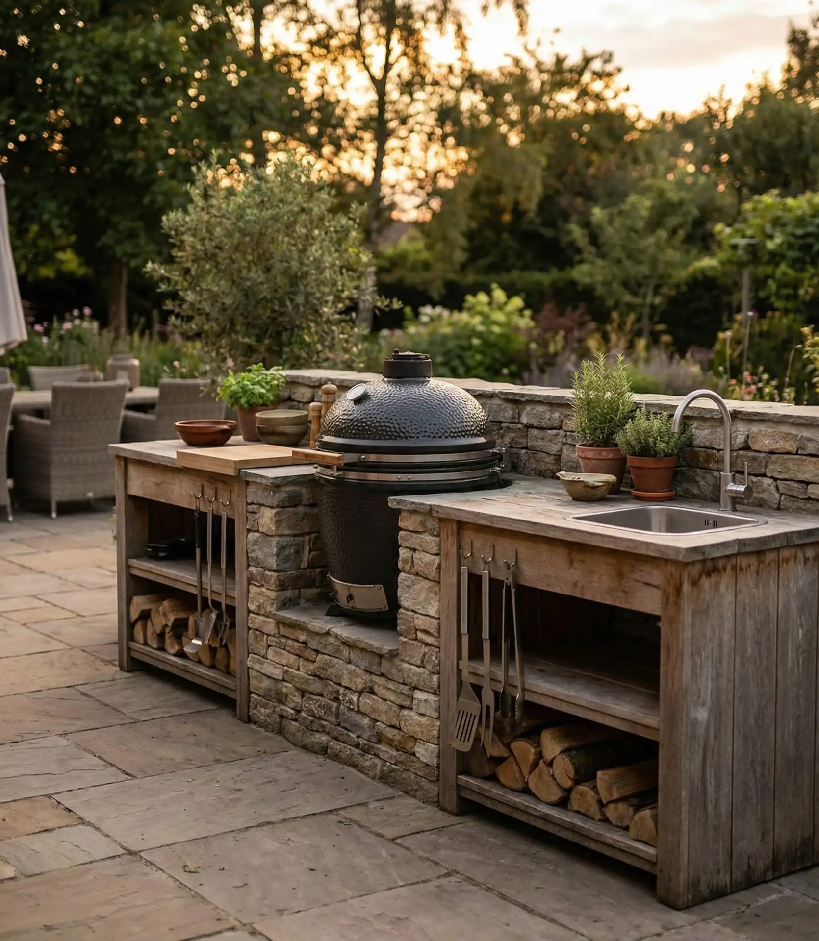 Big Green Egg Built-In Station 1