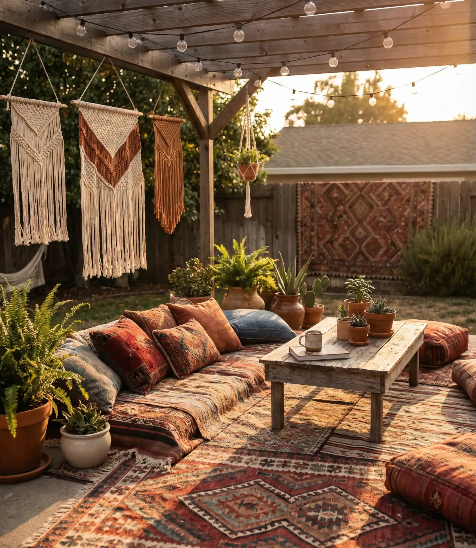 Bohemian Lounge with Layered Textiles 2