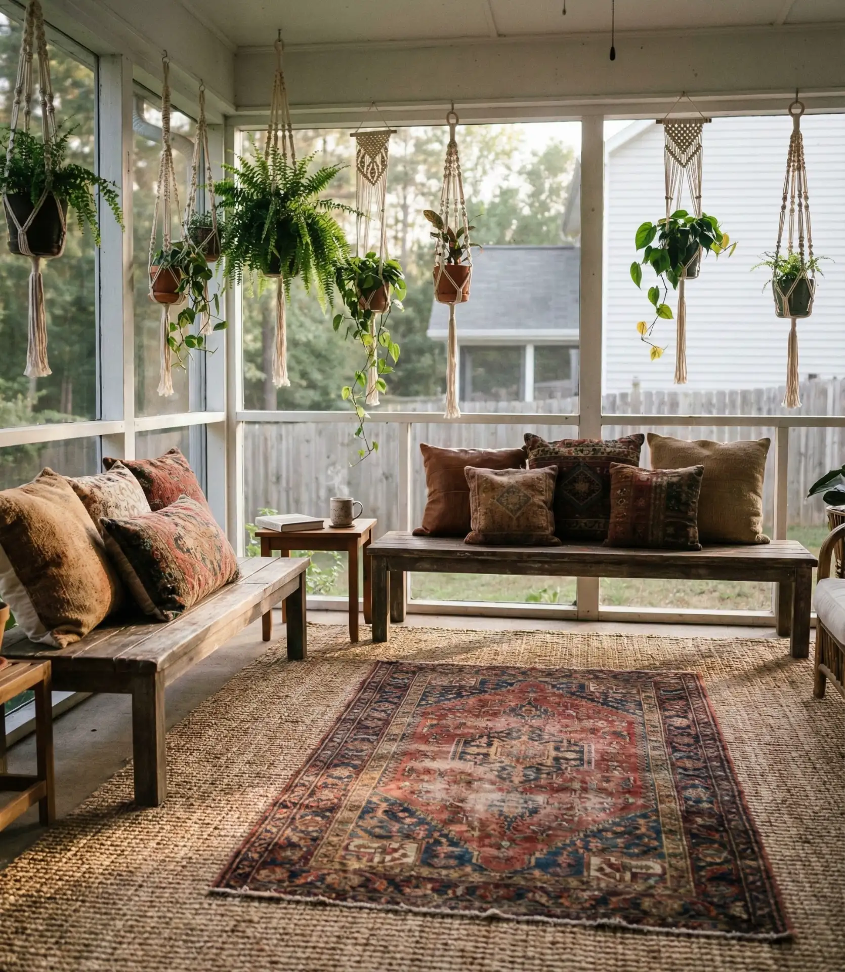 Boho Layered Rug Combination 1