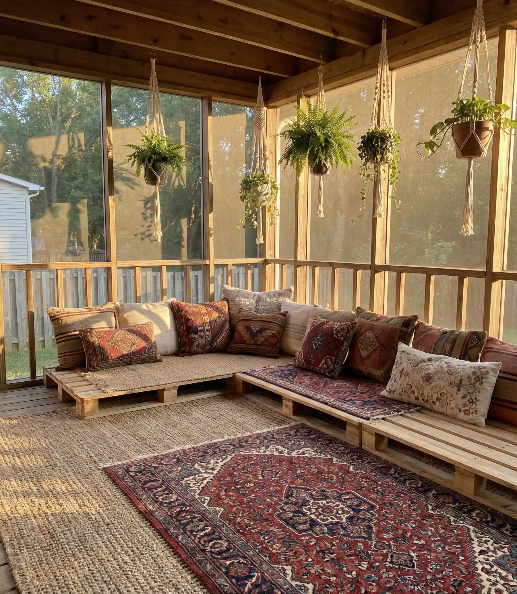 Boho Layered Rug Combination 2