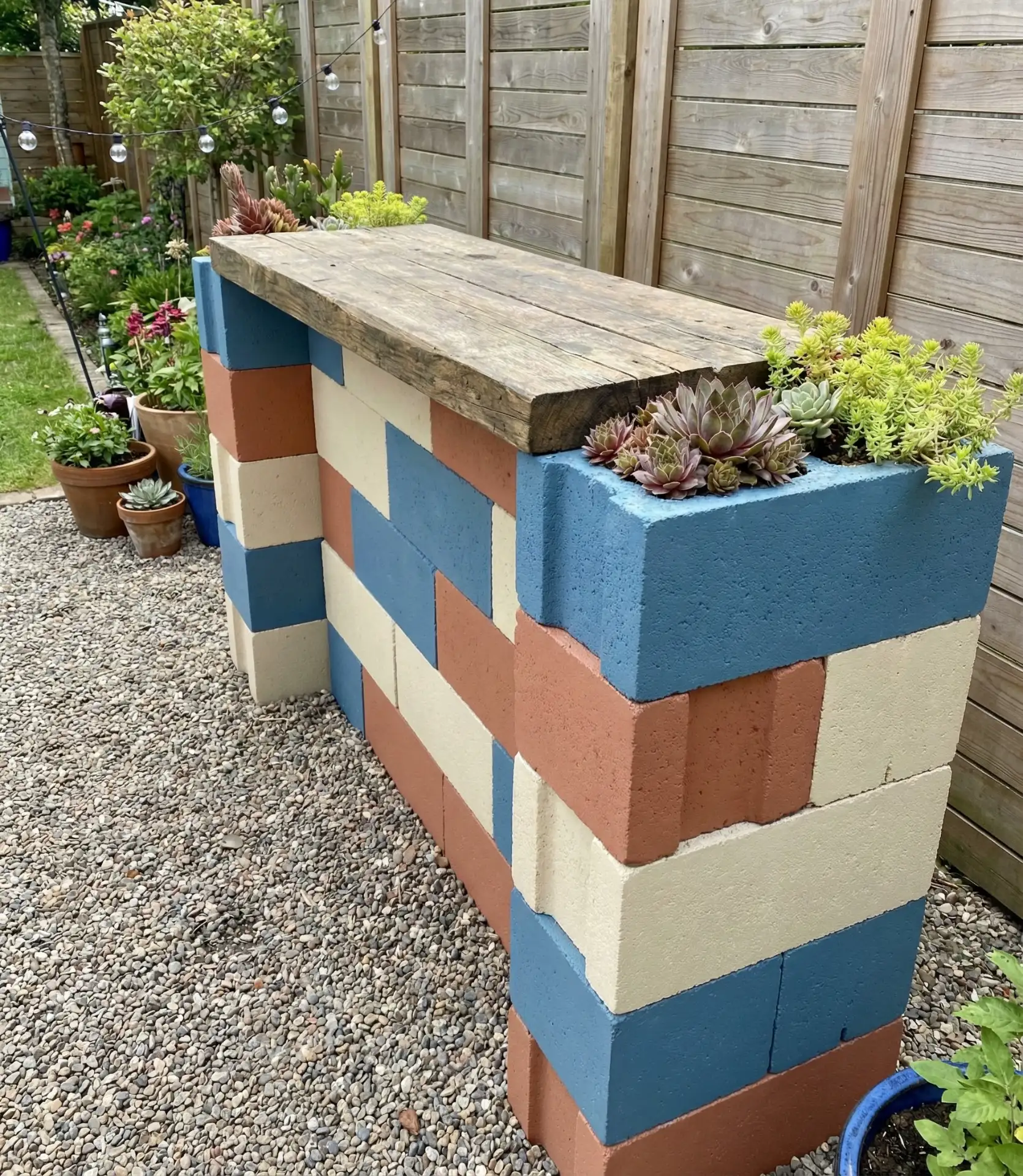 Budget Cinder Block Bar 2