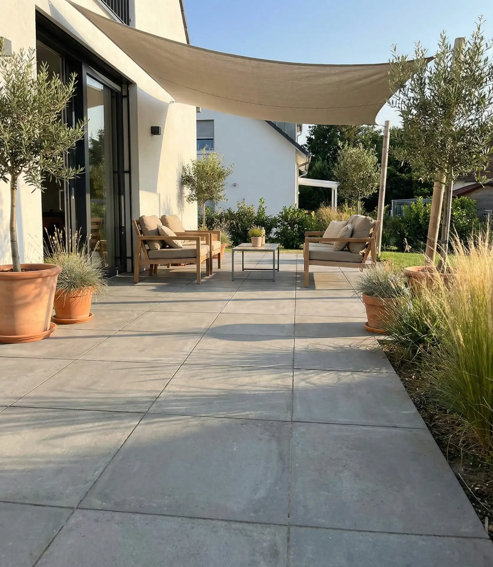 Budget-Friendly Concrete Paver Patio Extension 2