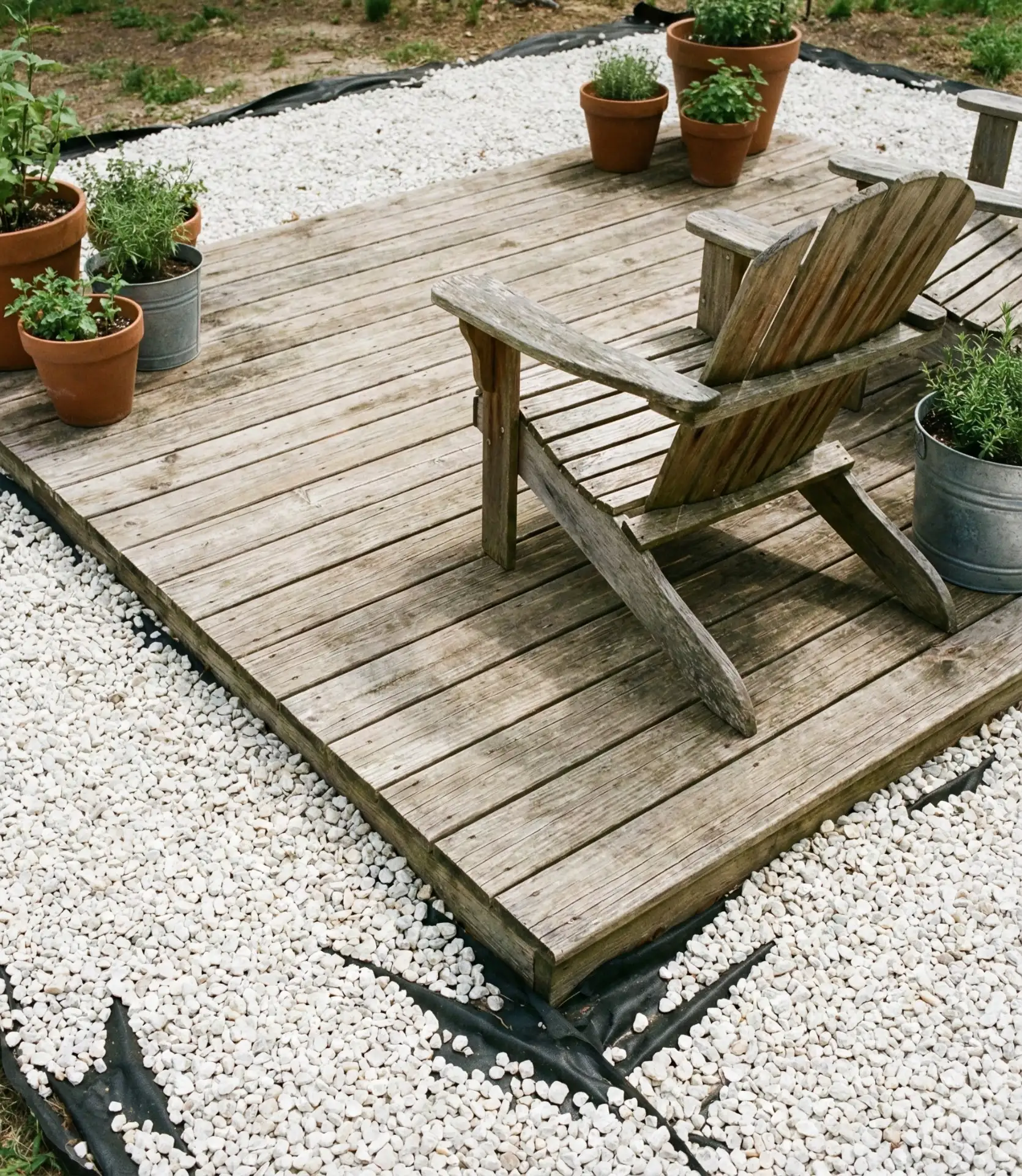 Budget Simple Deck with Gravel Surround 1