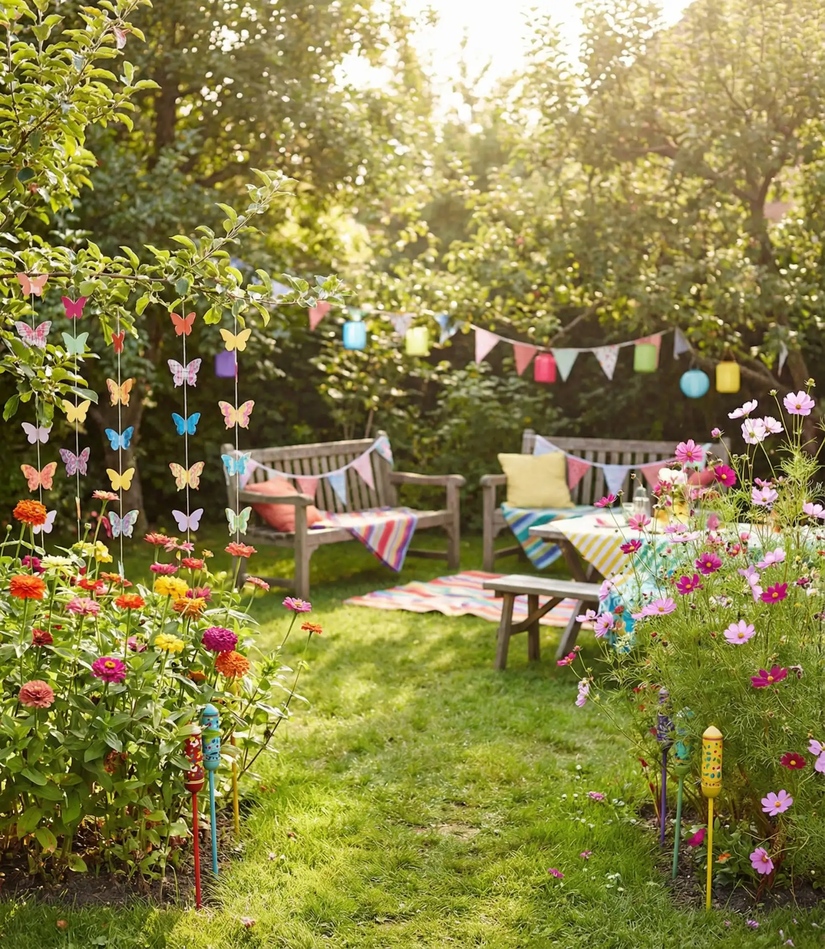 Butterfly Birthday Party Theme Garden 1