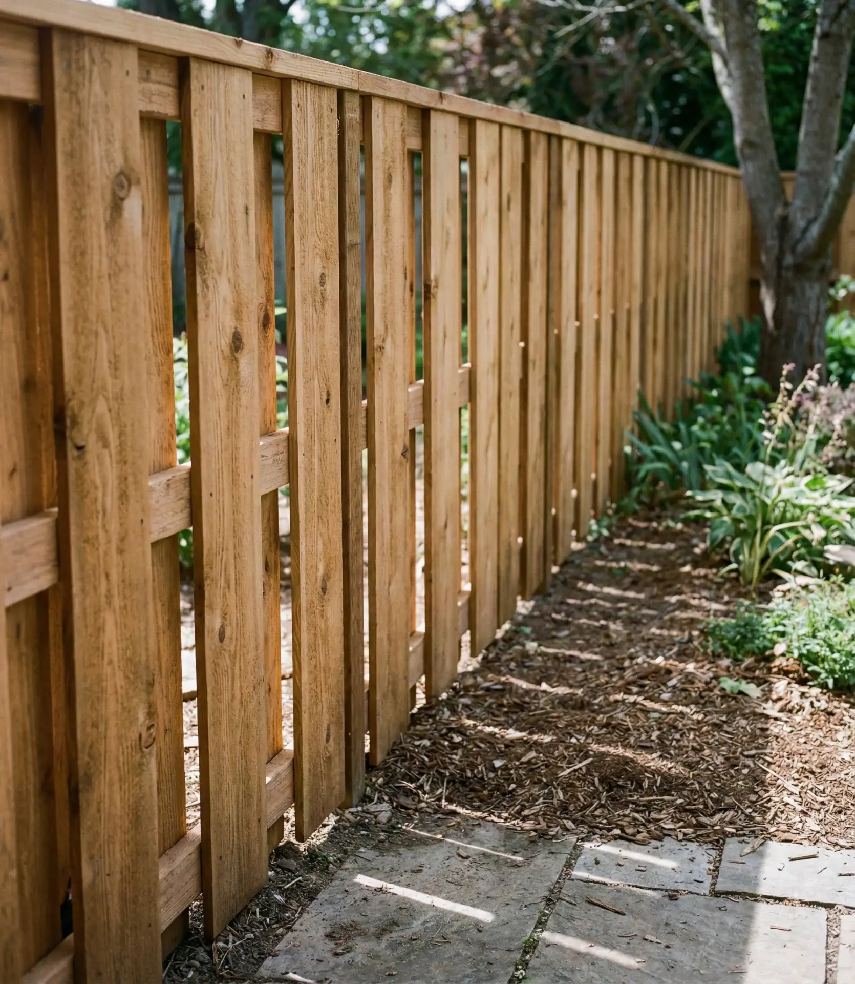 Cedar Shadowbox Privacy Fence 1