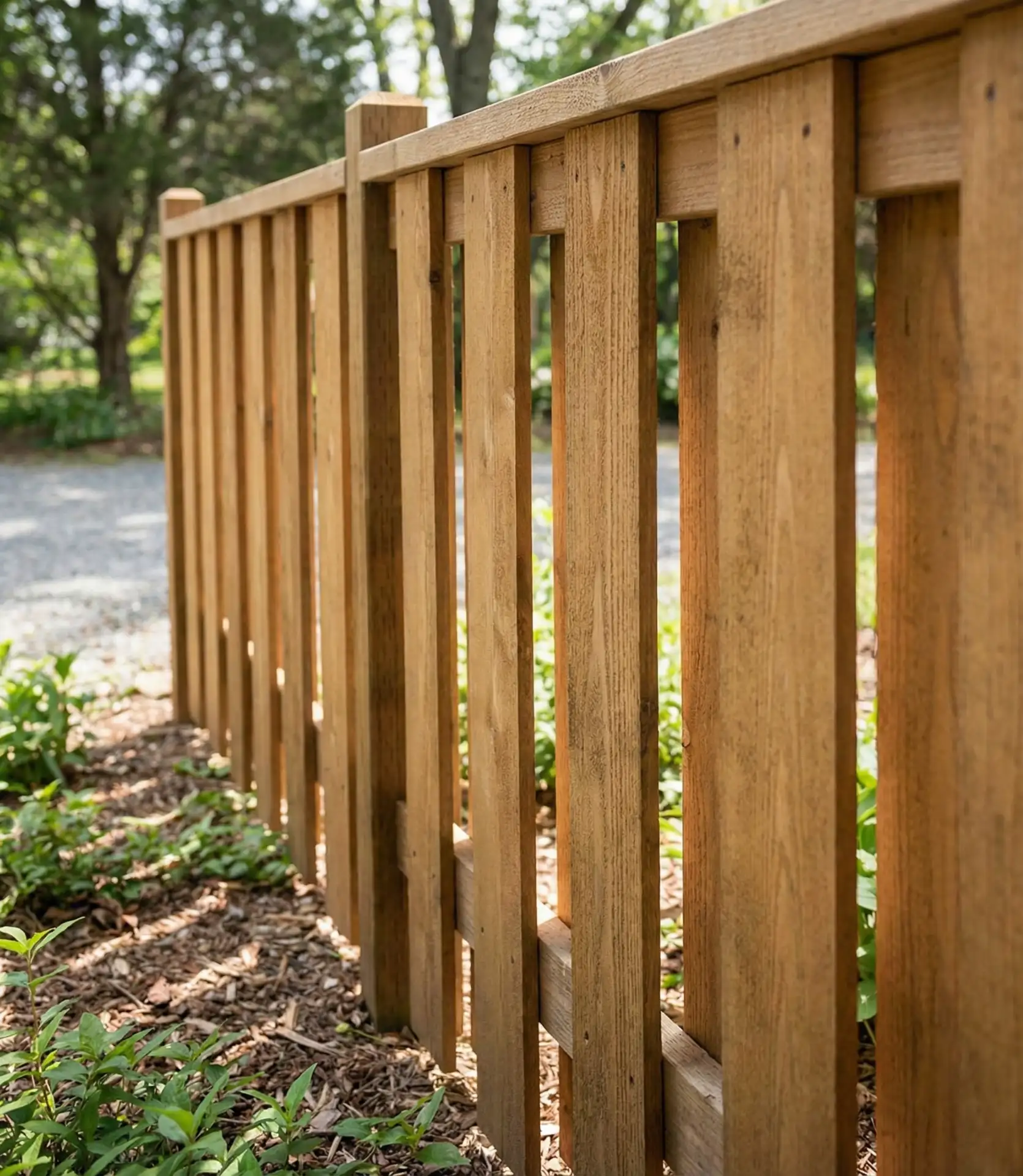 Cedar Shadowbox Privacy Fence 2
