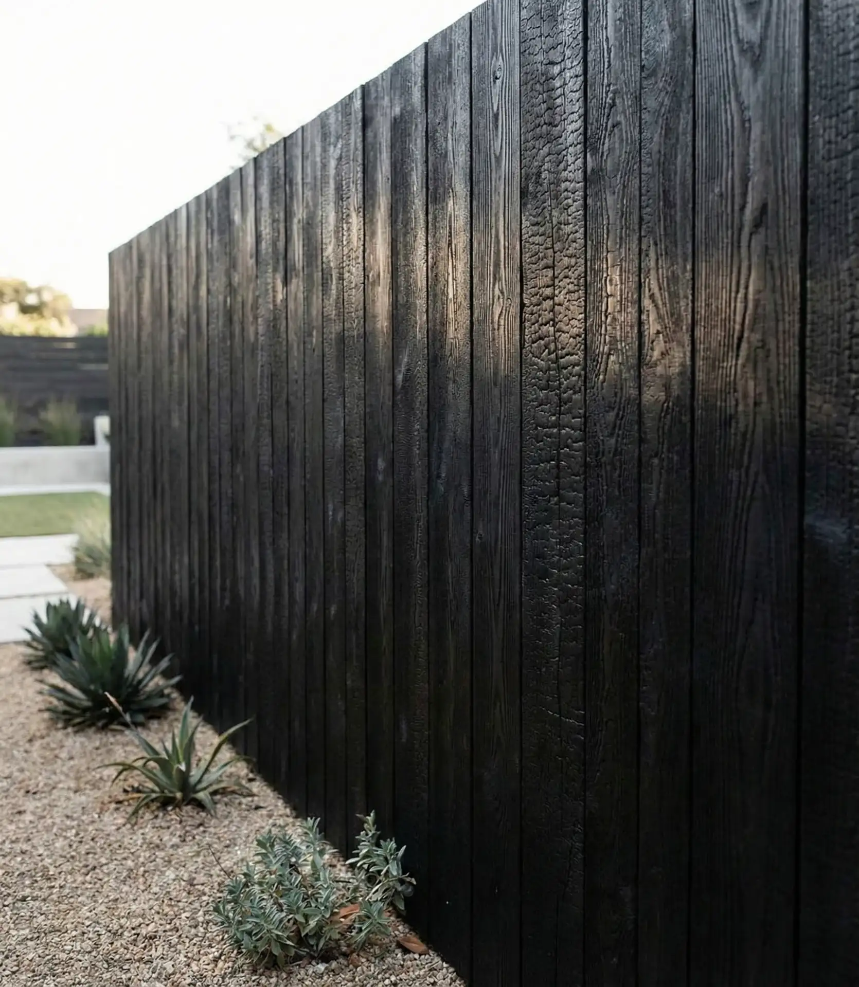 Charred Wood Shou Sugi Ban Fence 2