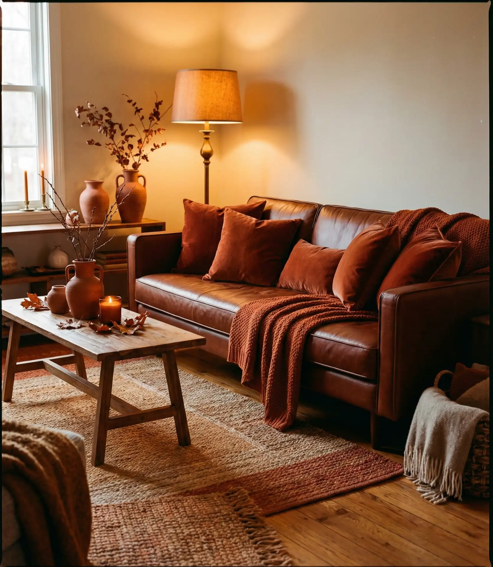 Chestnut Brown with Rust and Orange Warmth 2