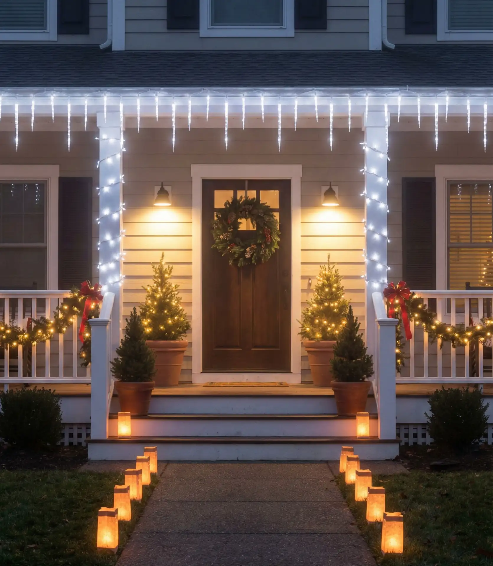 Christmas Porch Light Displays 1