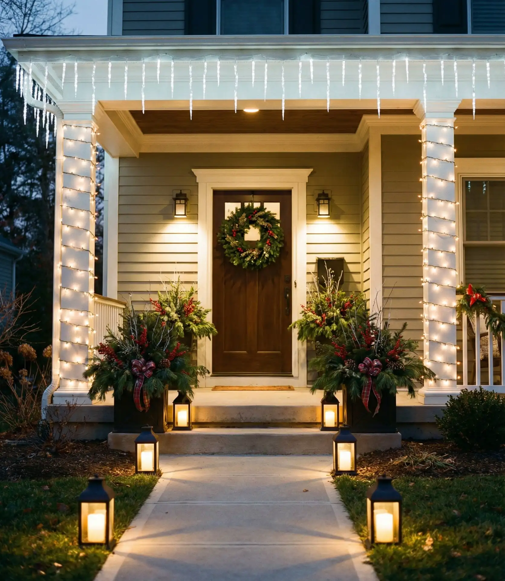 Christmas Porch Light Displays 2