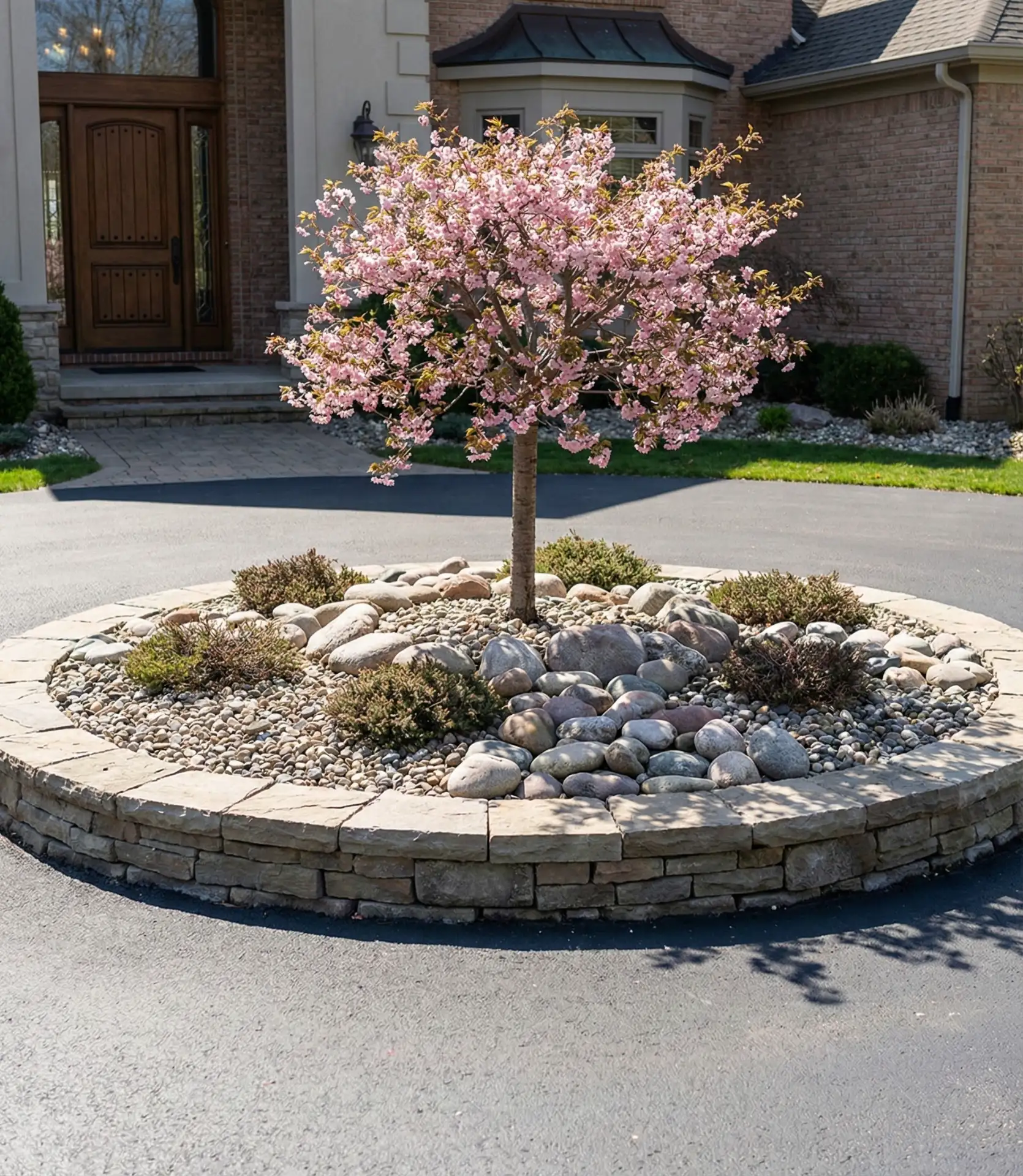 Circular Driveway Island Feature 1