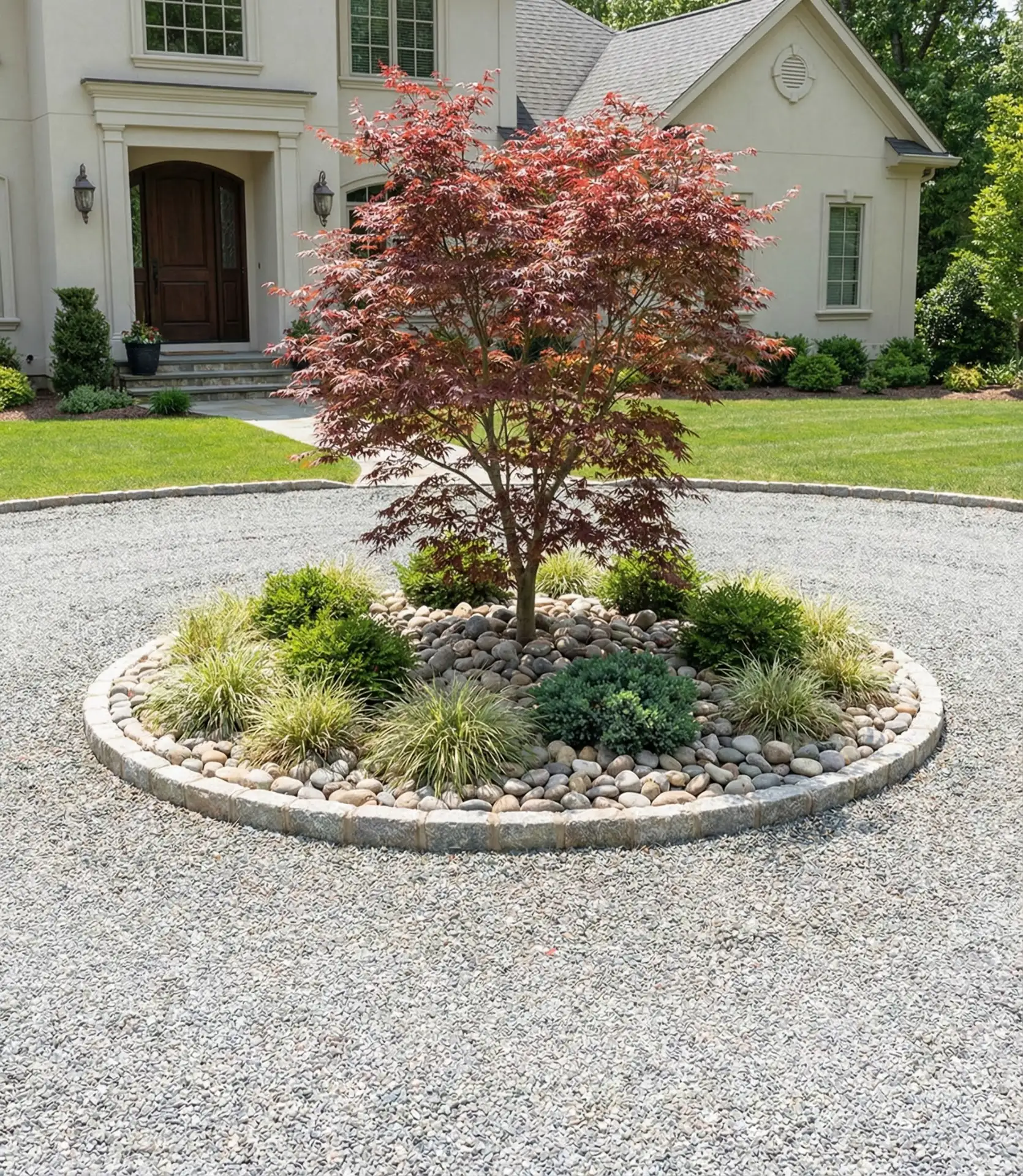 Circular Driveway Island Feature 2