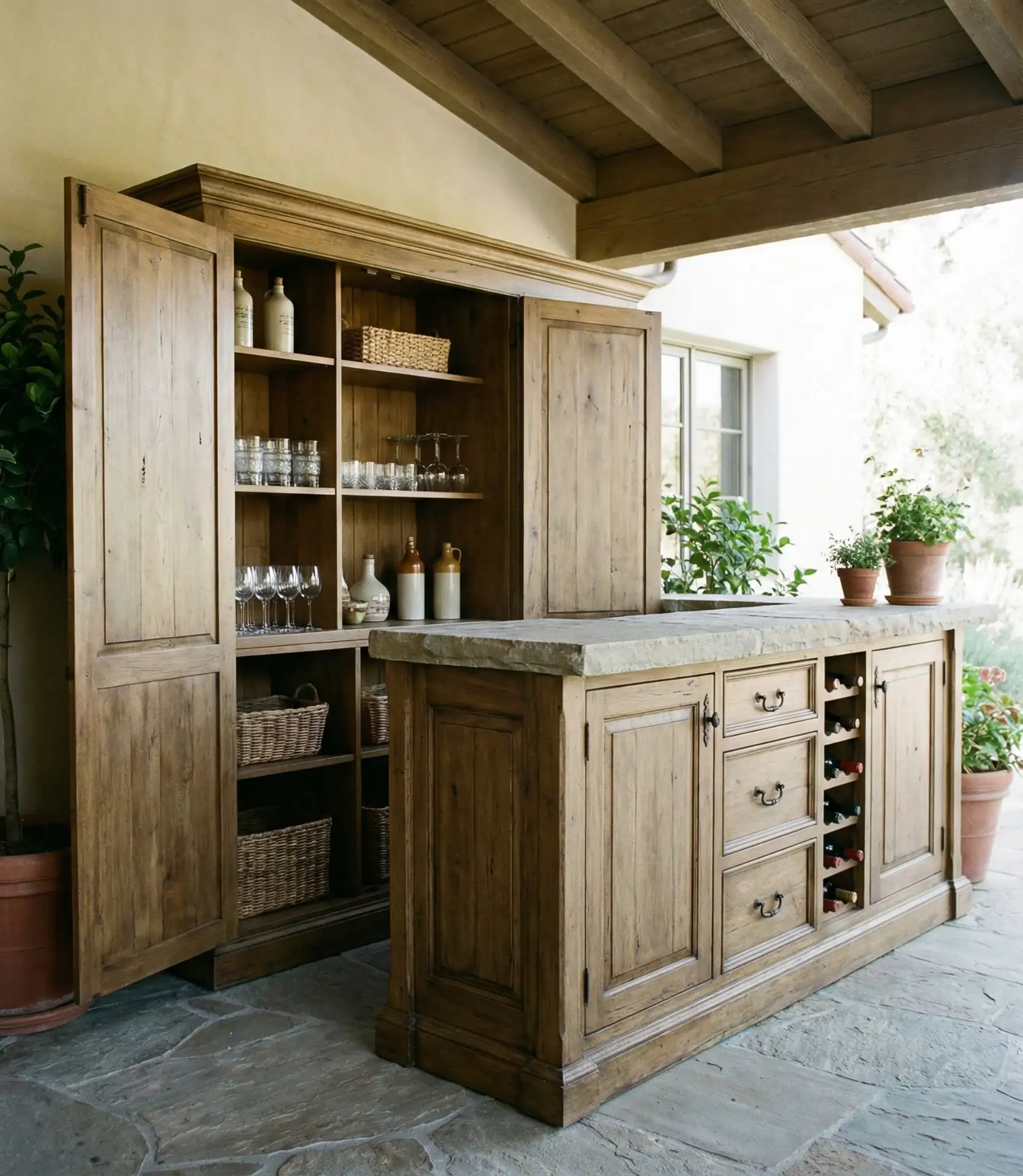 Classic Bar with Built-In Storage 1