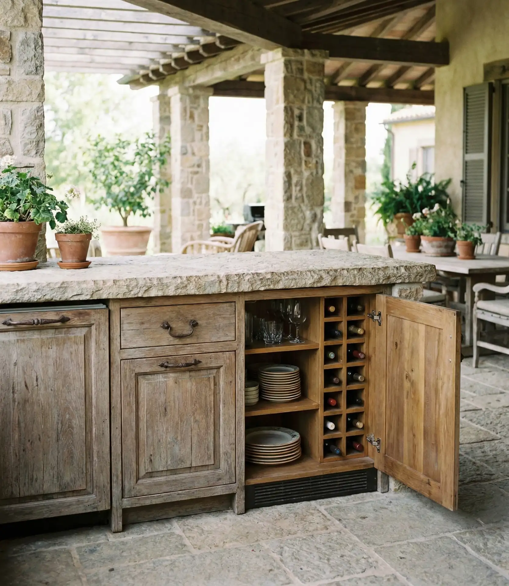 Classic Bar with Built-In Storage 2