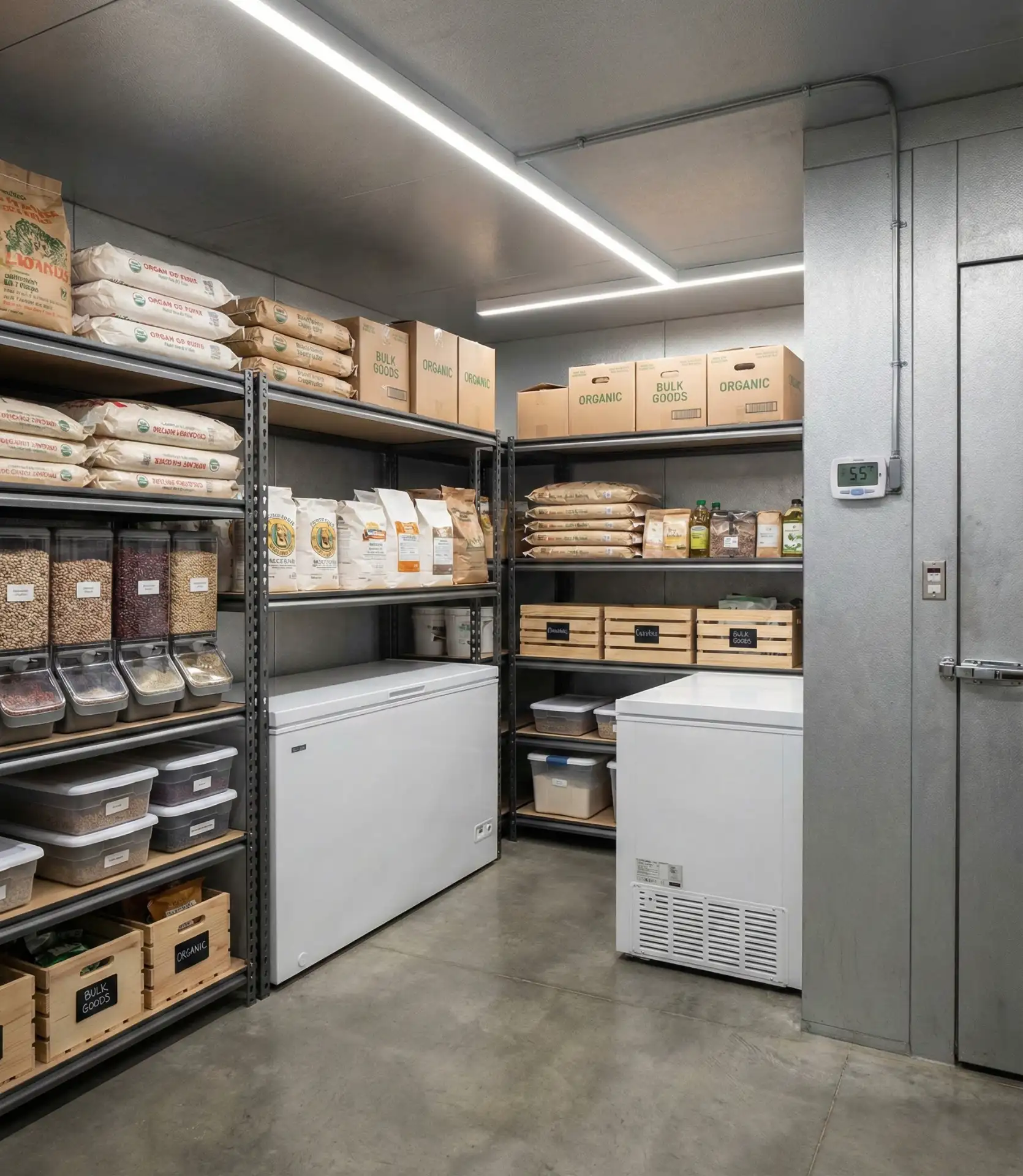 Climate-Controlled Pantry for Bulk Storage 1