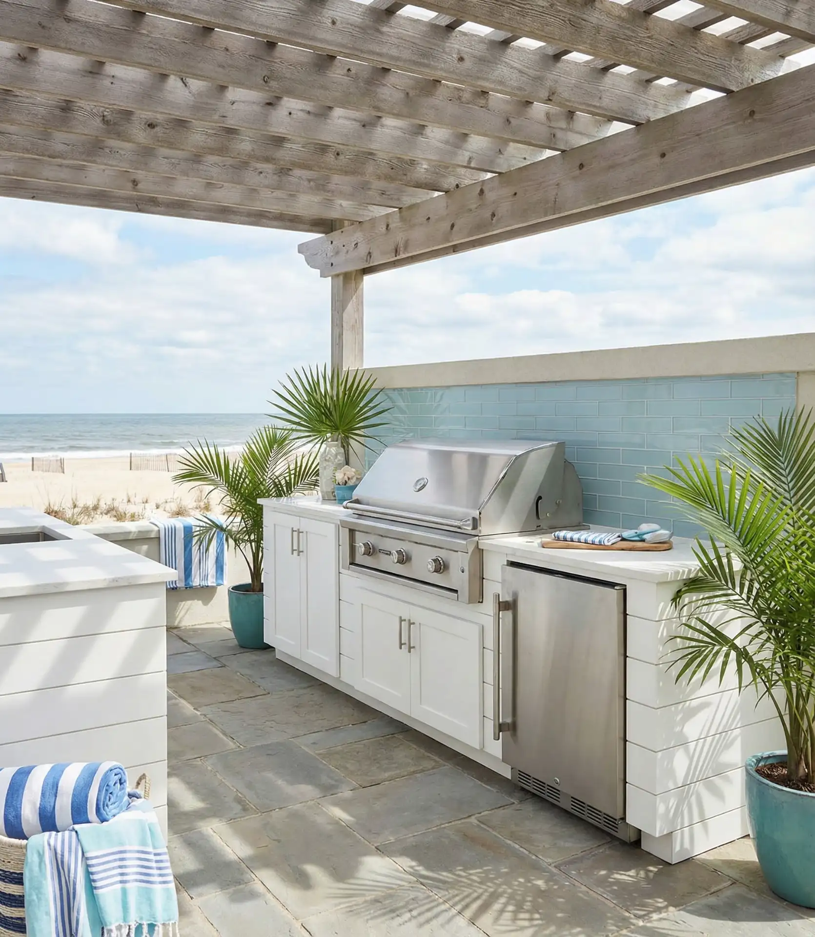 Coastal-Inspired Weatherproof Kitchen 1