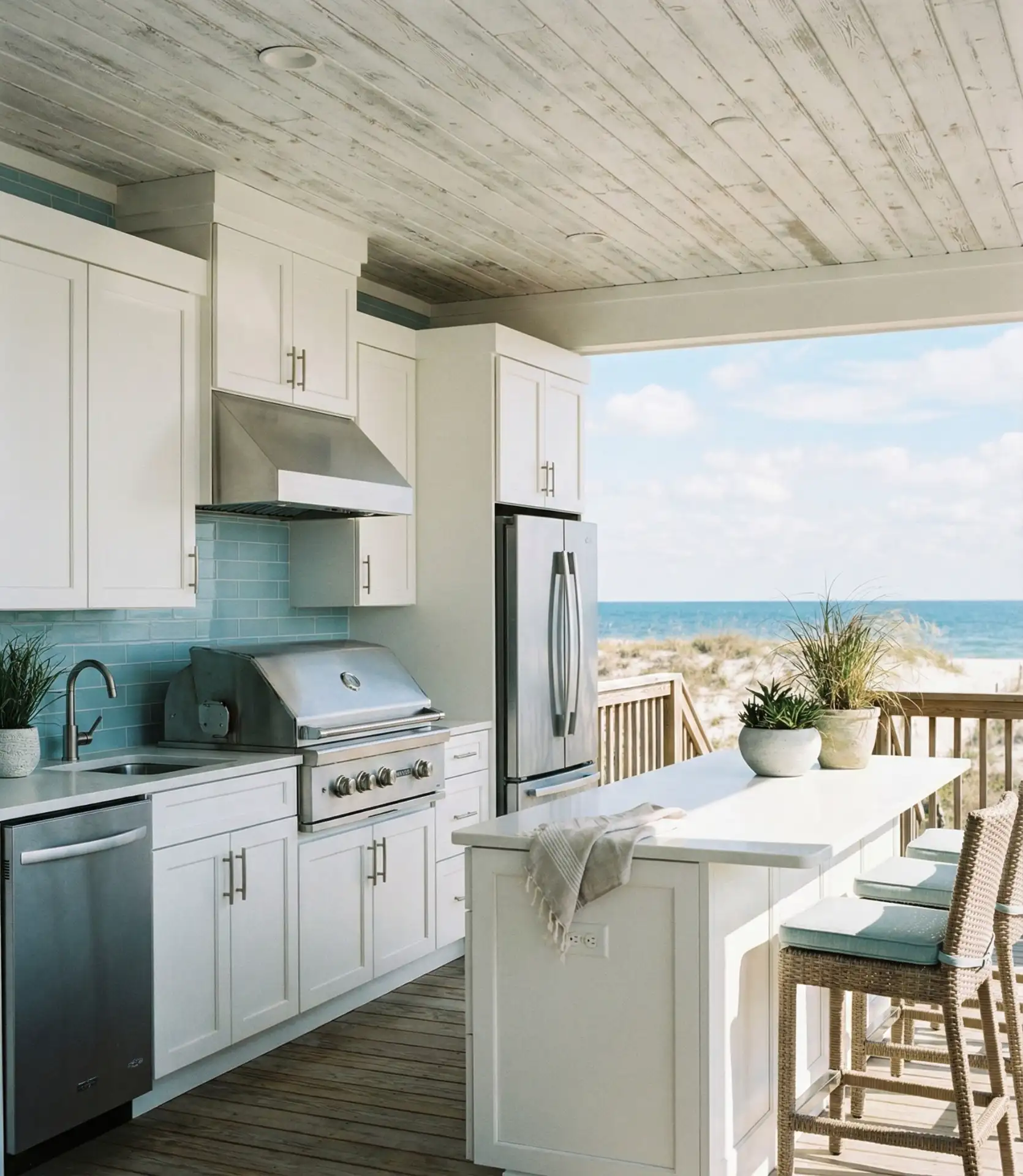 Coastal-Inspired Weatherproof Kitchen 2
