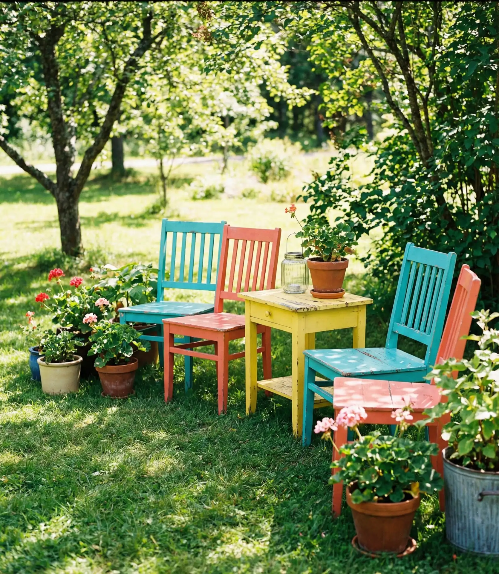 Colorful Painted Furniture Station 1
