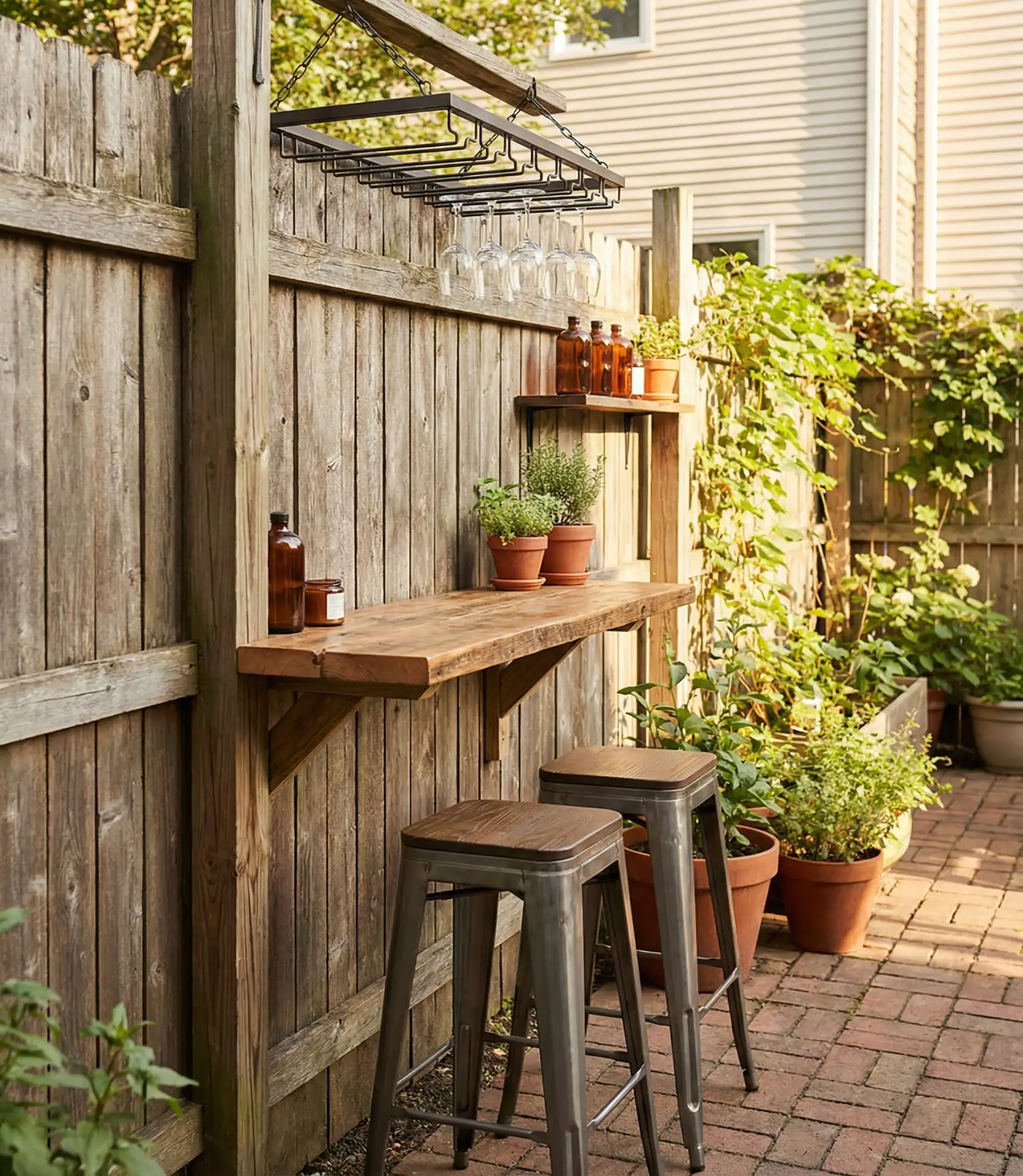 Compact Backyard Counter Bar 1