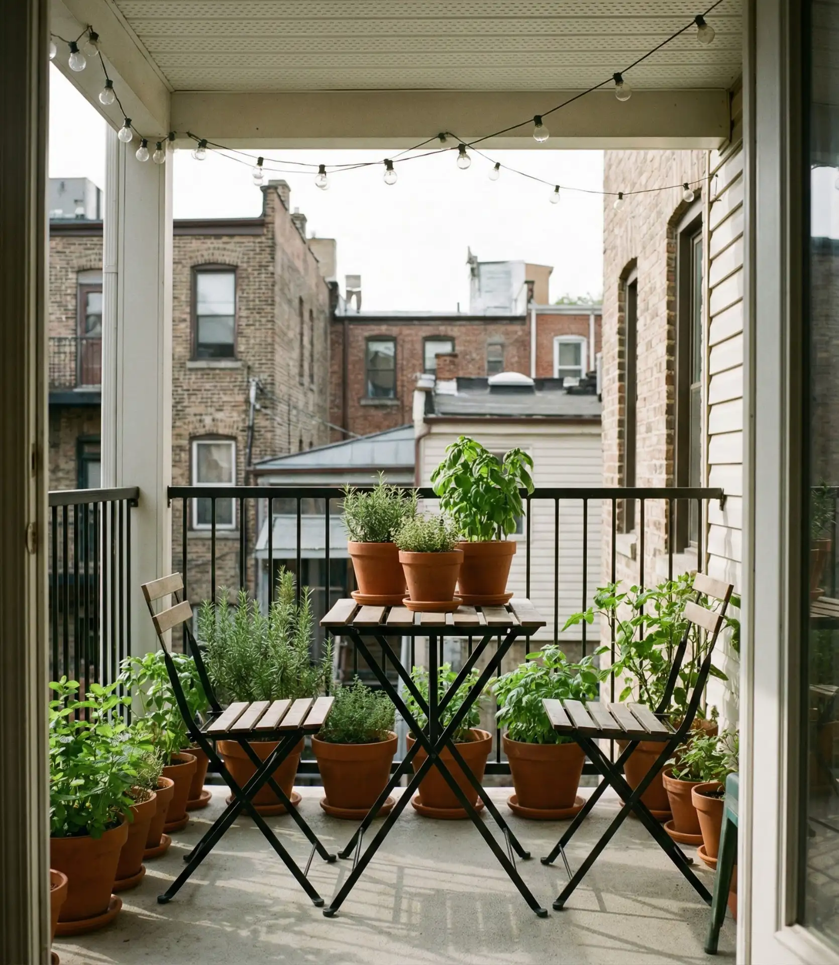 Compact Bistro Set for Apartment Balconies 2