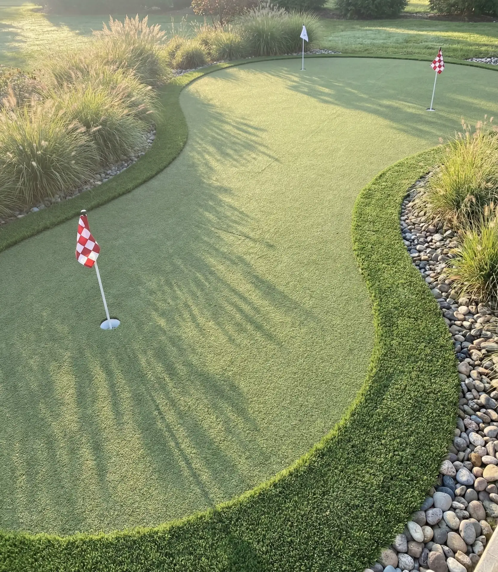 Compact Putting Green with Artificial Turf 2
