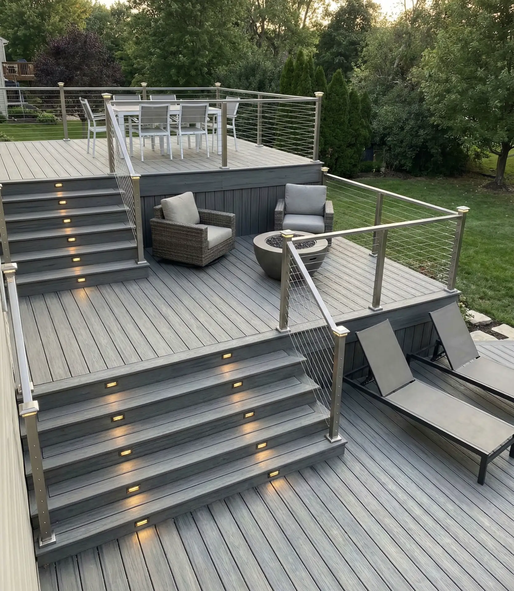 Composite Deck in Multiple Levels 1