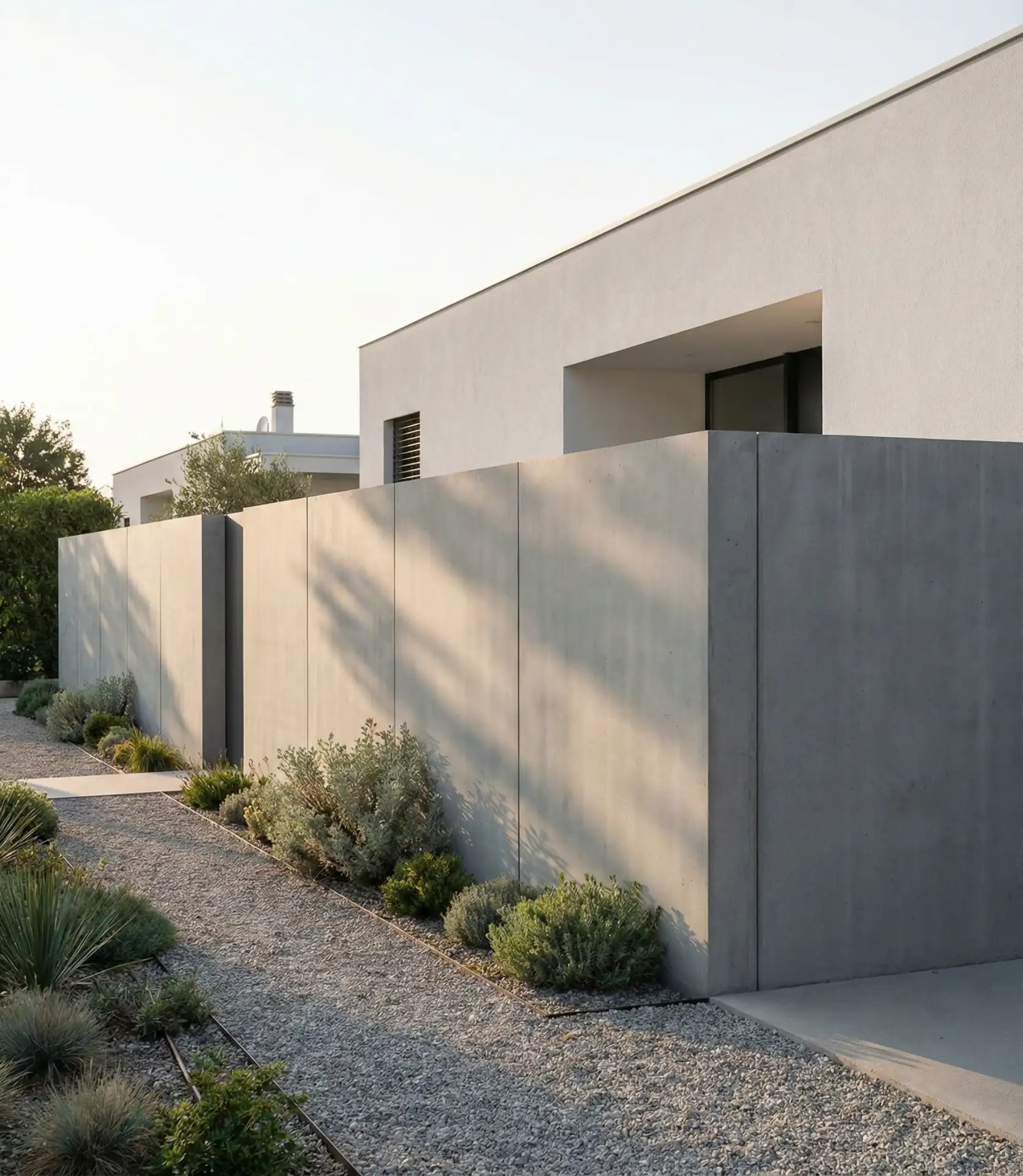 Concrete Panel Boundary Wall 2