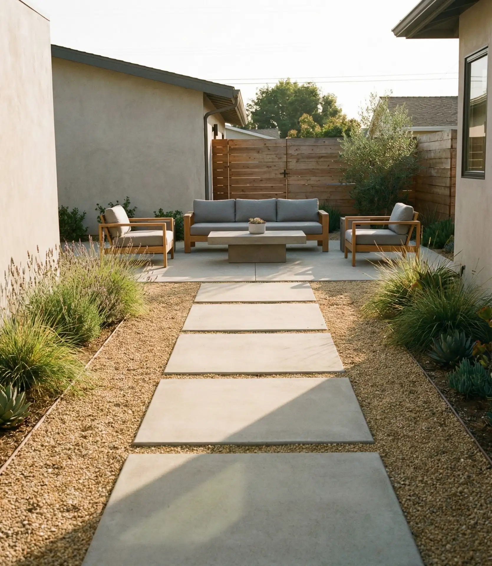 Concrete Paver and Rock Combination 2