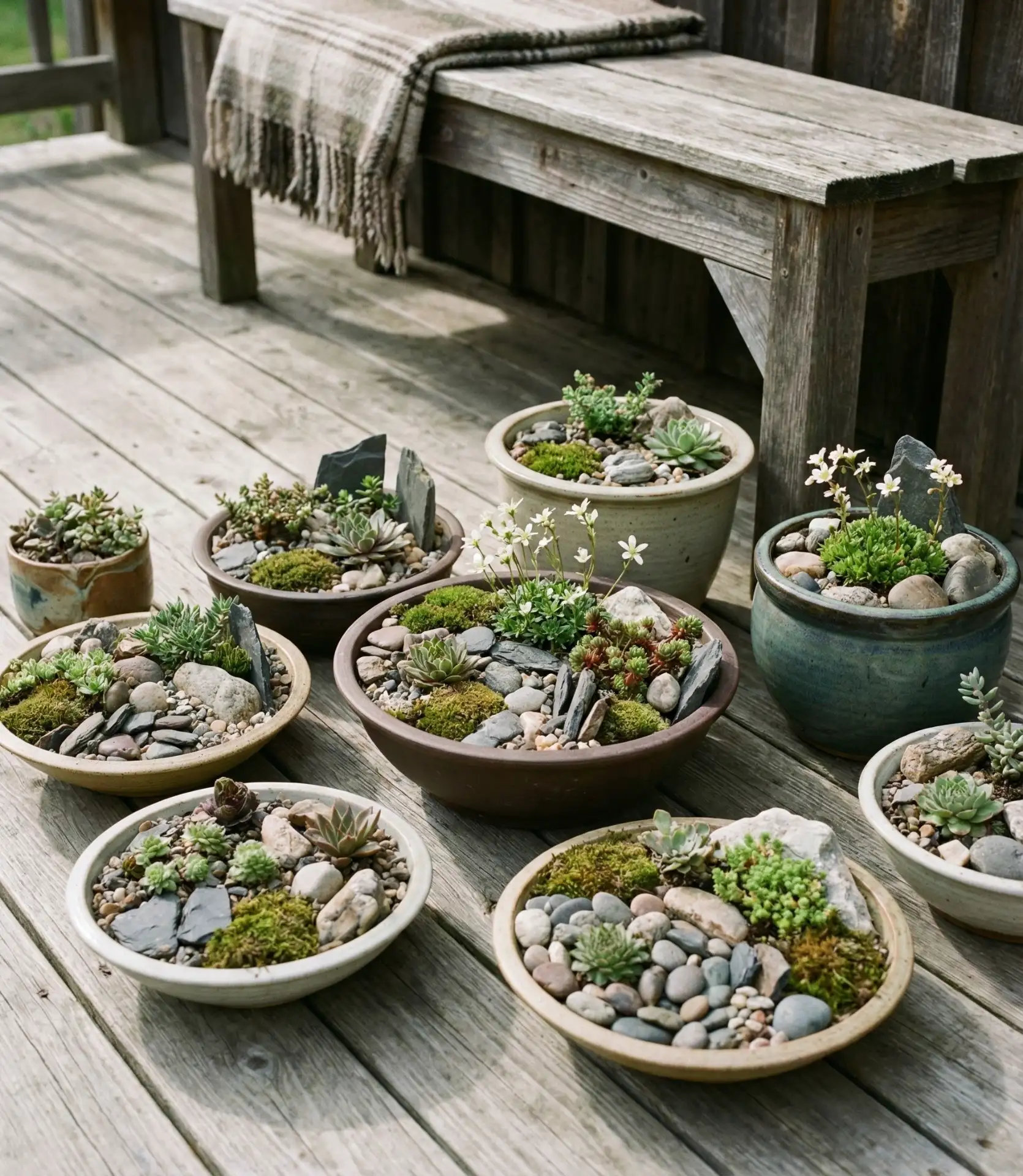 Container Rock Garden for Small Spaces 2