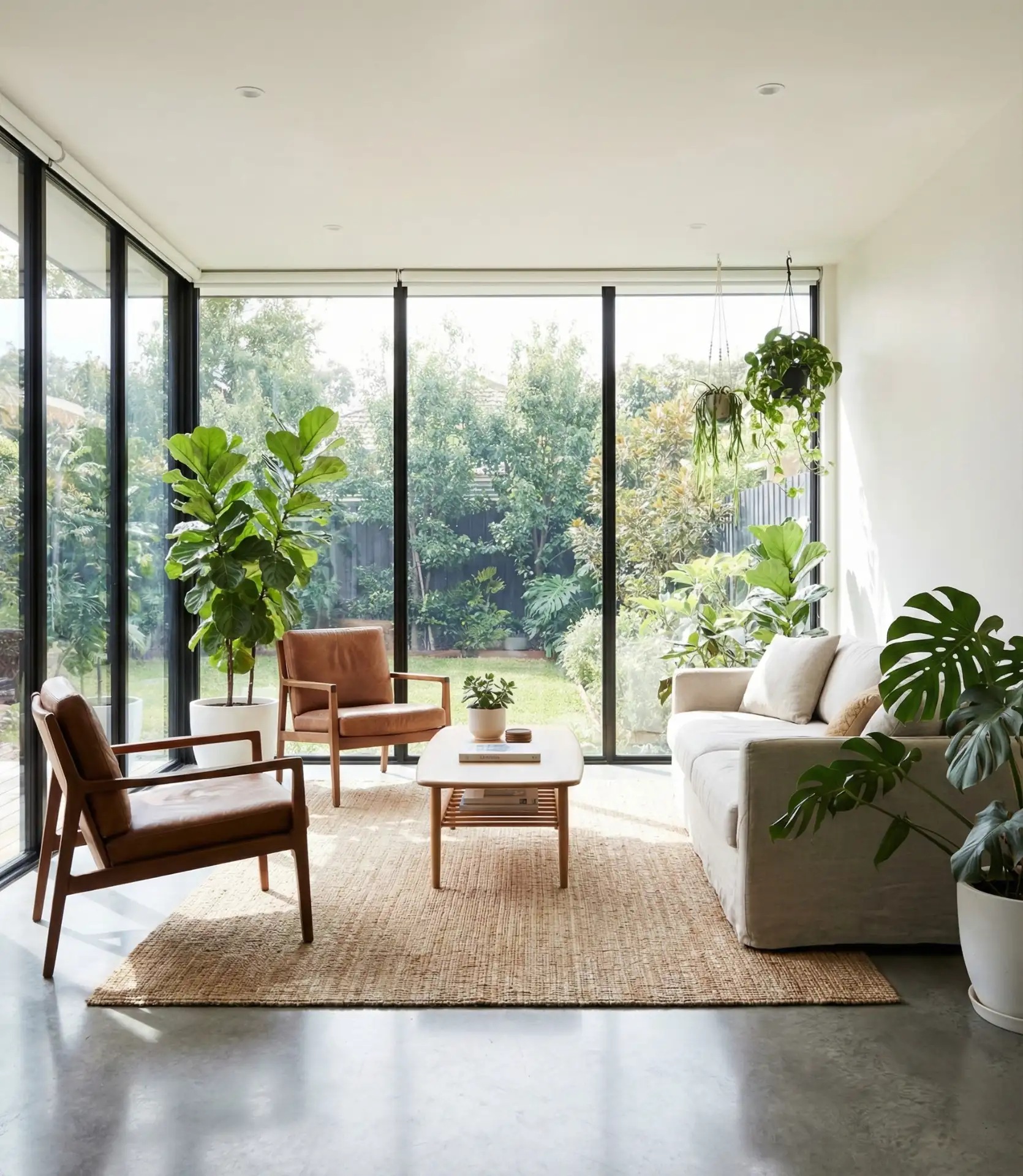 Contemporary Glass-Walled Sunroom 1