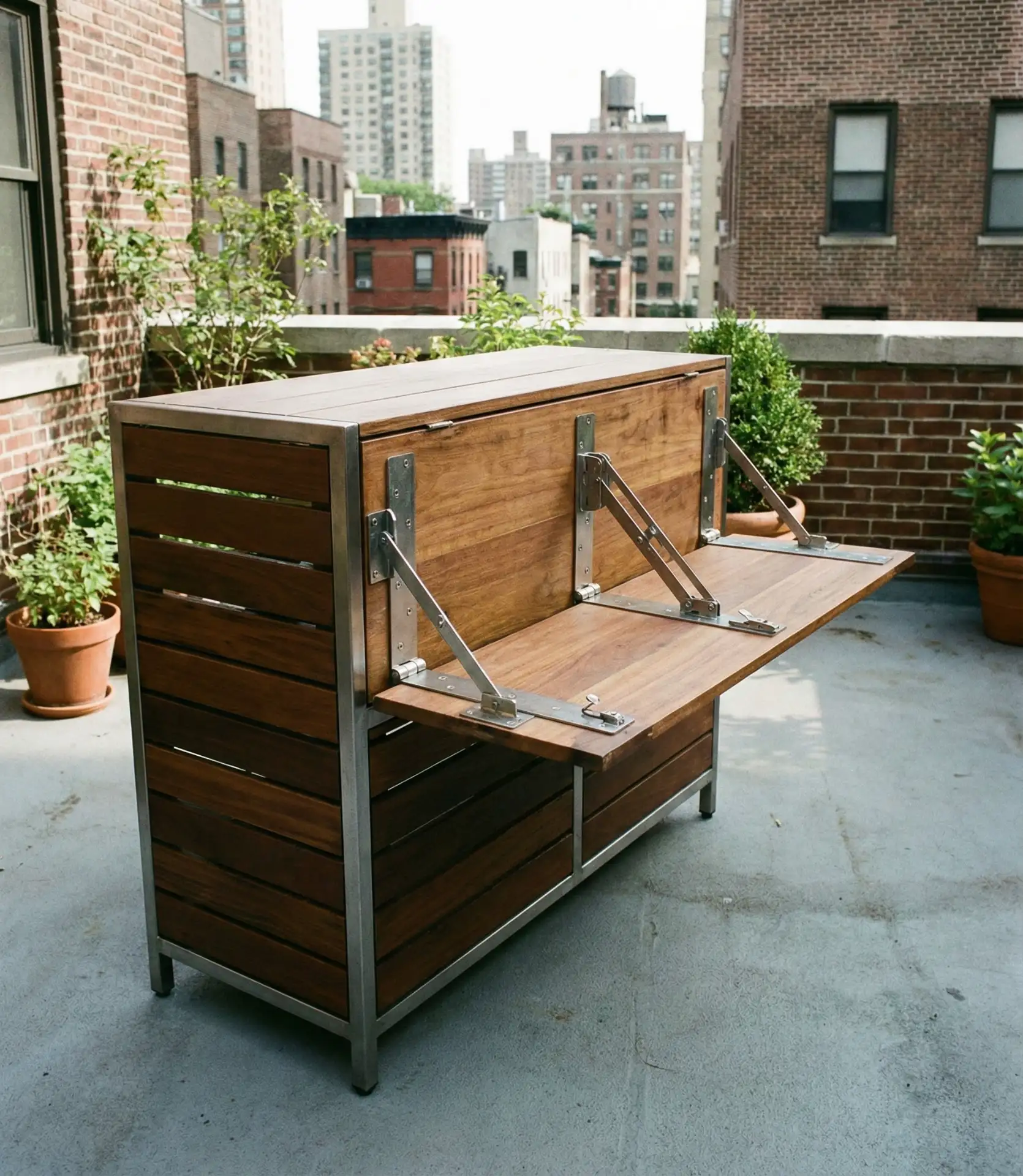 Convertible Bar with Folding Elements 1