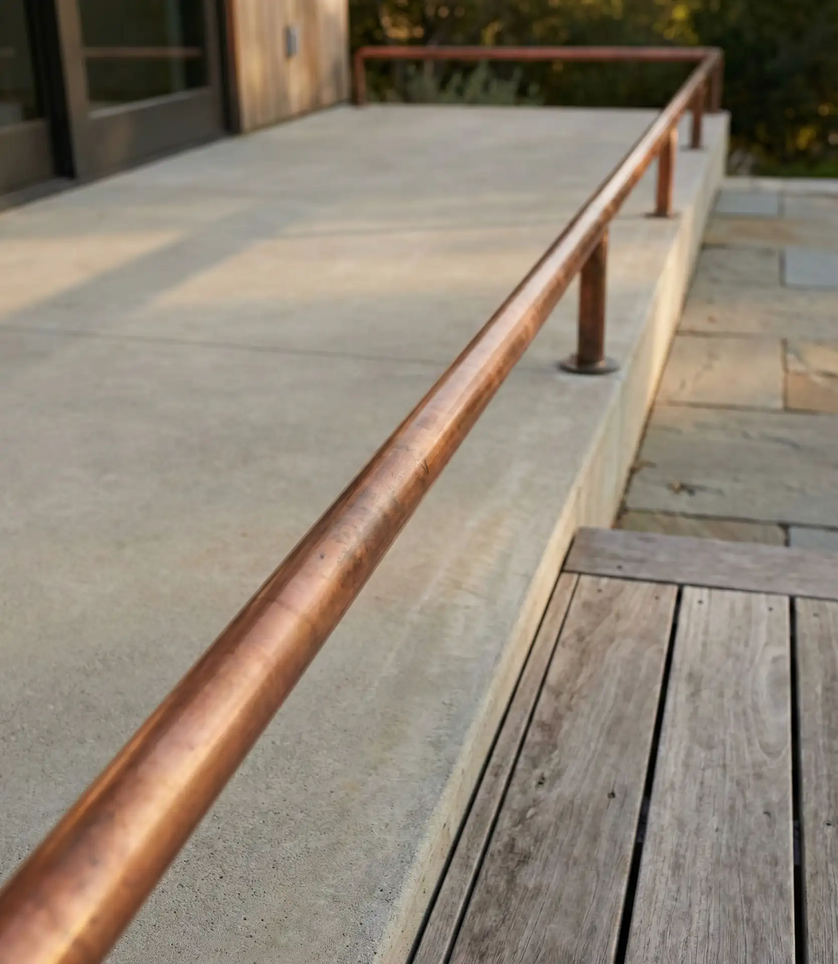 Copper Pipe Modern Minimalist Railing 1