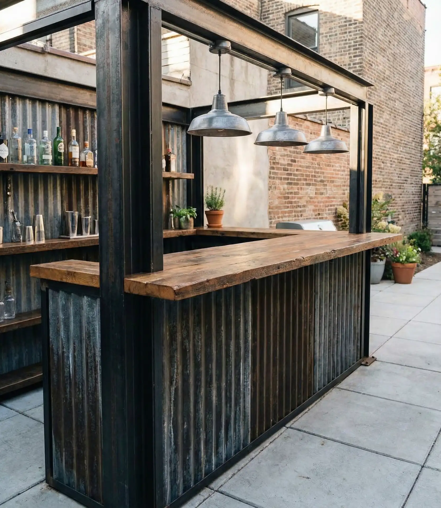 Corrugated Metal Modern Industrial 1