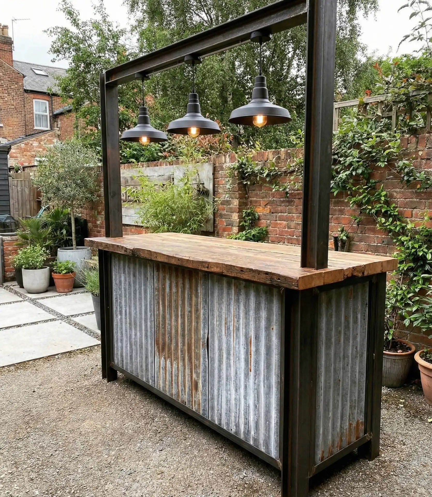 Corrugated Metal Modern Industrial 2