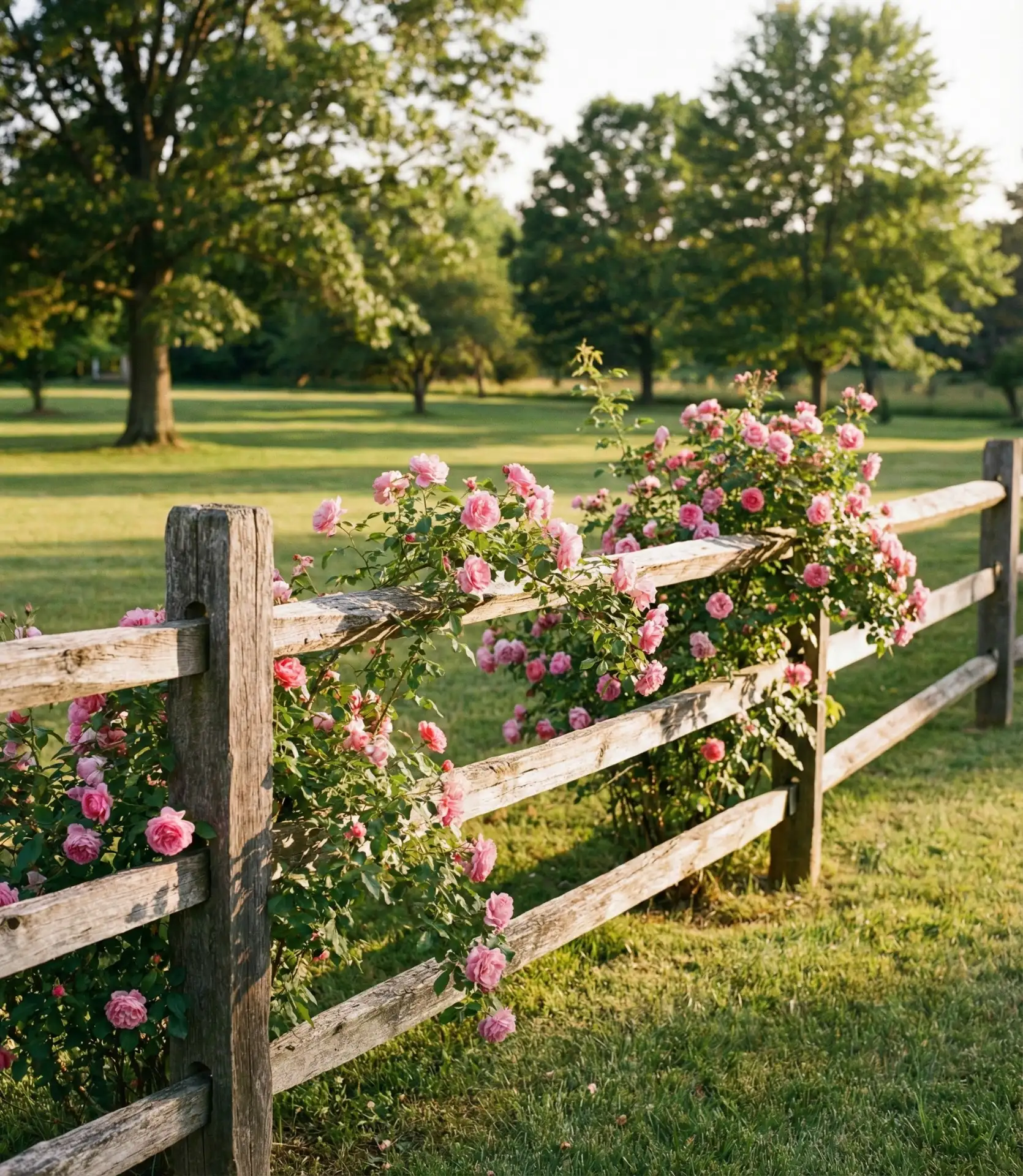 Country-Style Split Rail Fence Perimeter 1