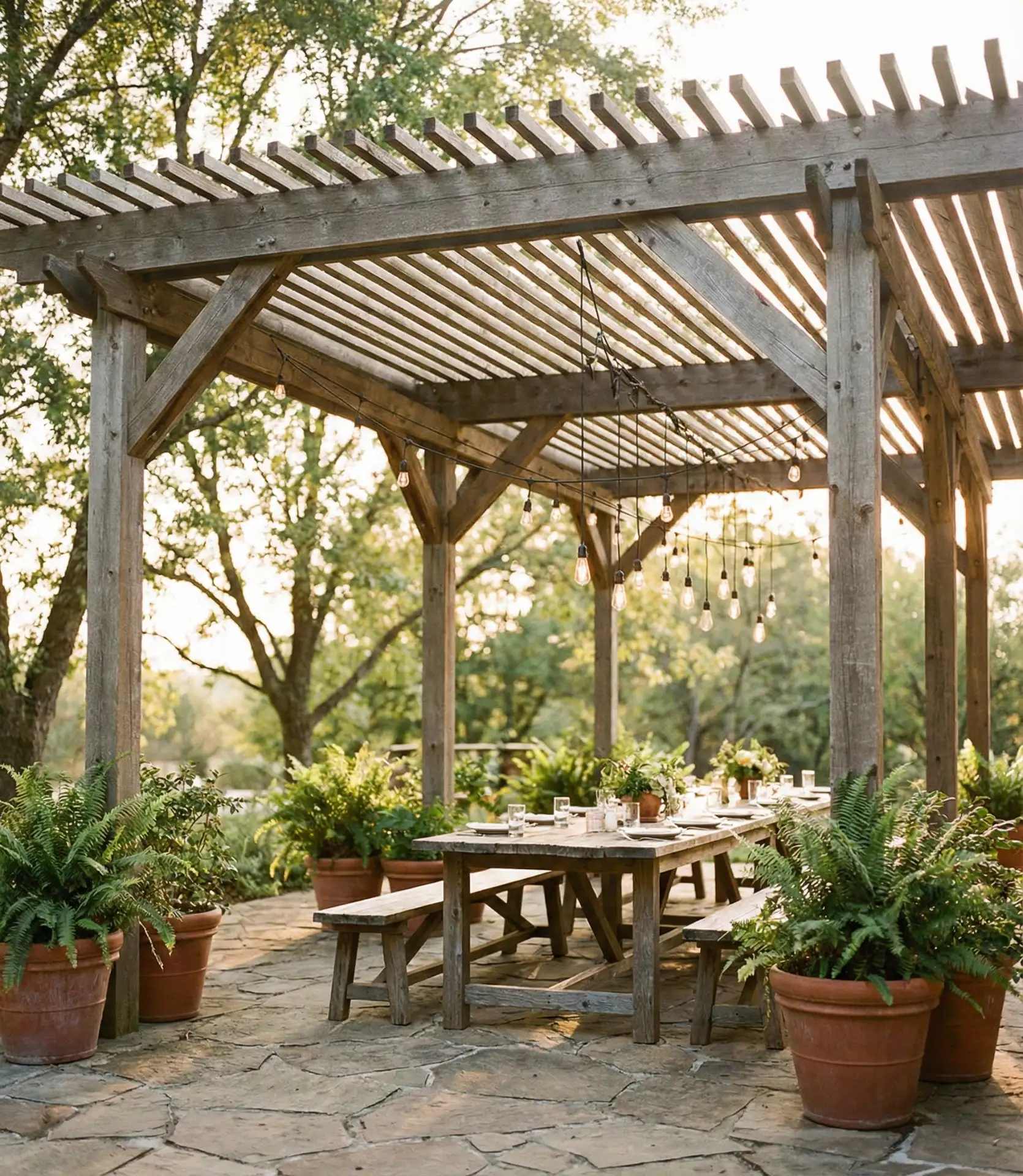 Covered Pergola Dining Haven 1