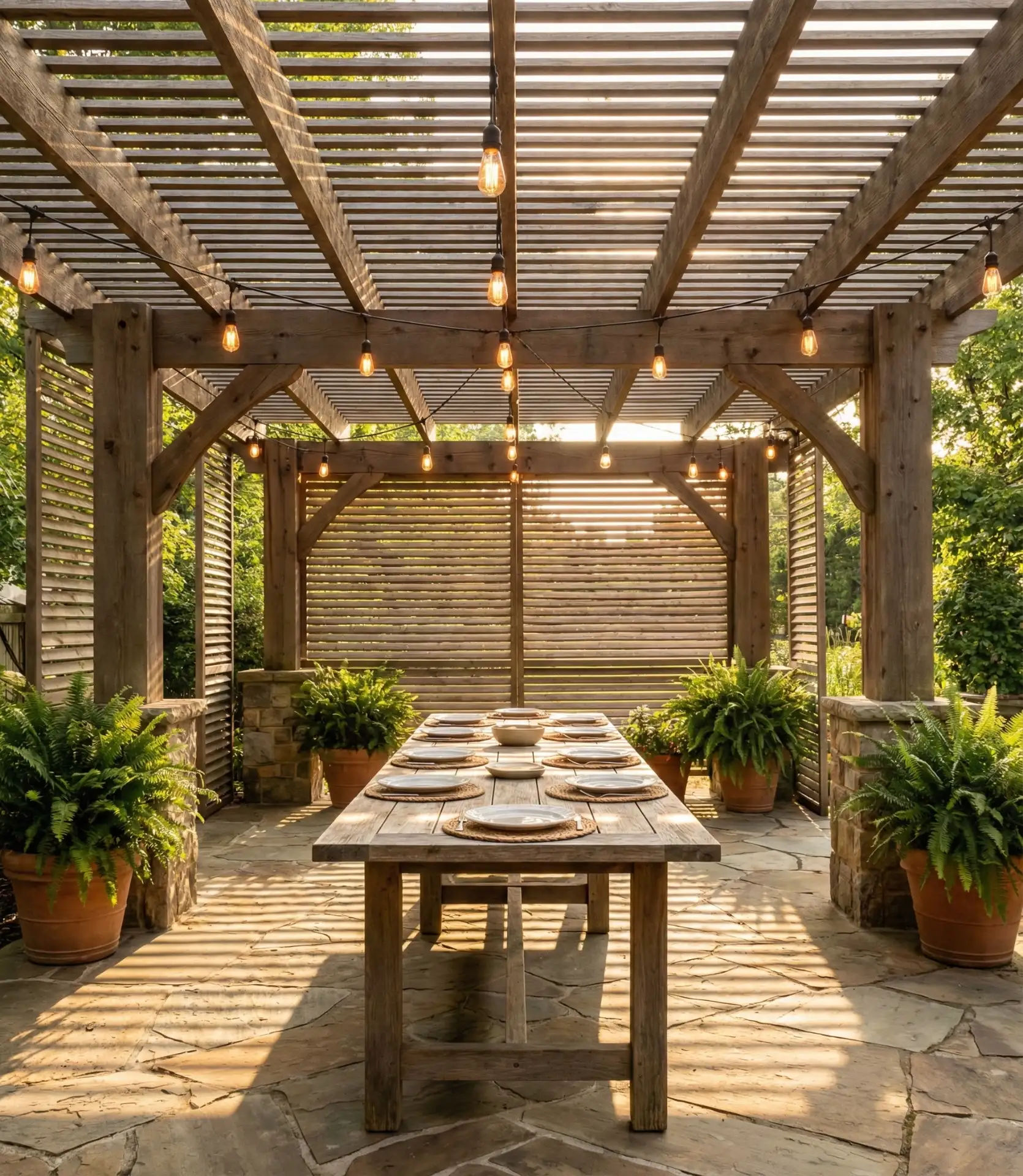 Covered Pergola Dining Haven 2