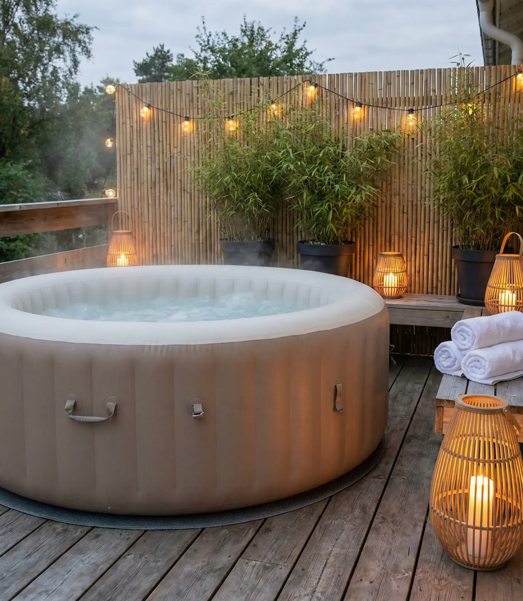 Cozy Inflatable Hot Tub Retreat 2