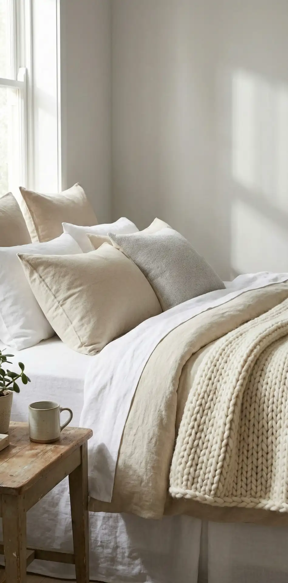 Cozy Layered Bedding in Natural Fibers 1