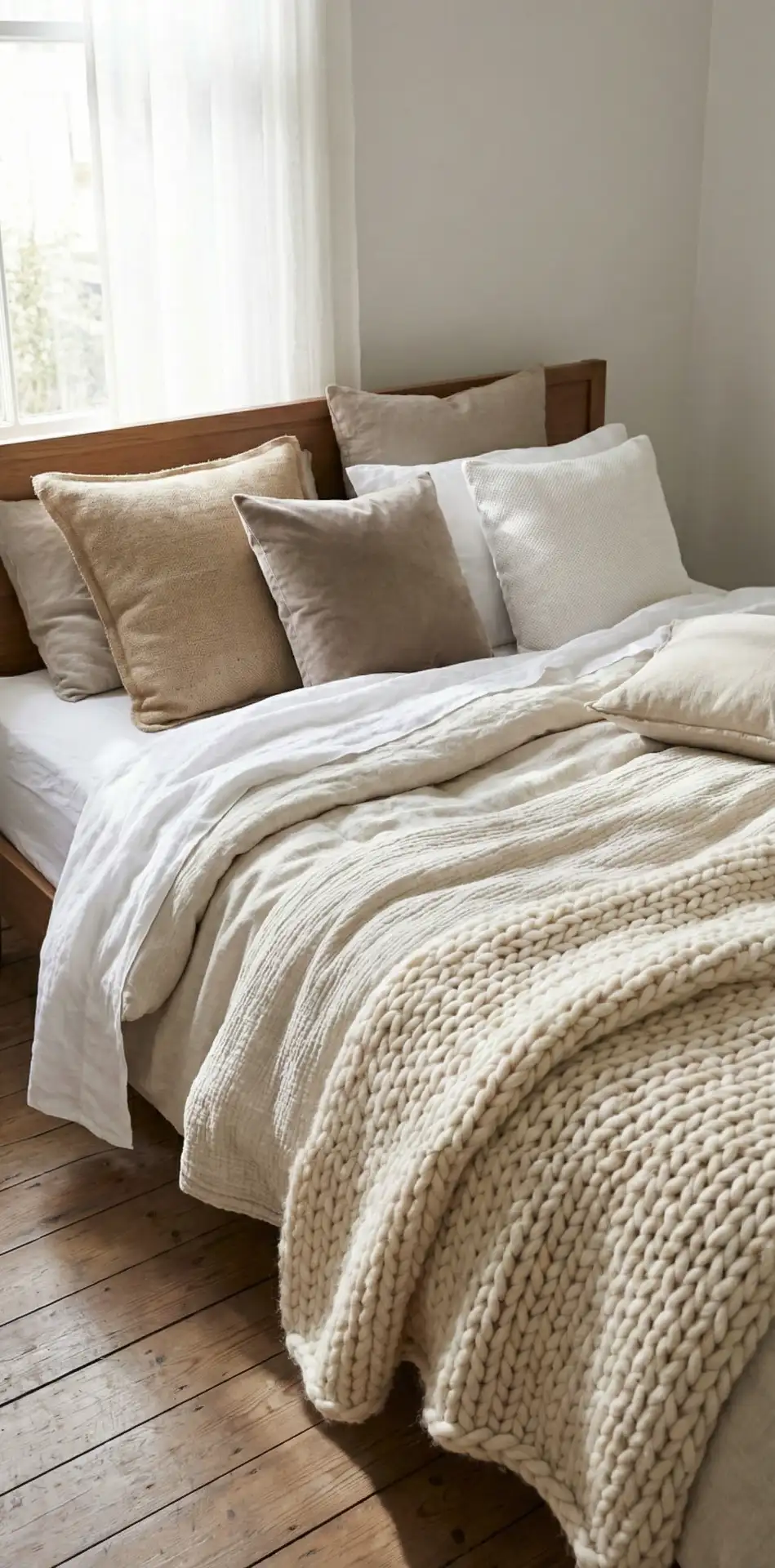 Cozy Layered Bedding in Natural Fibers 2