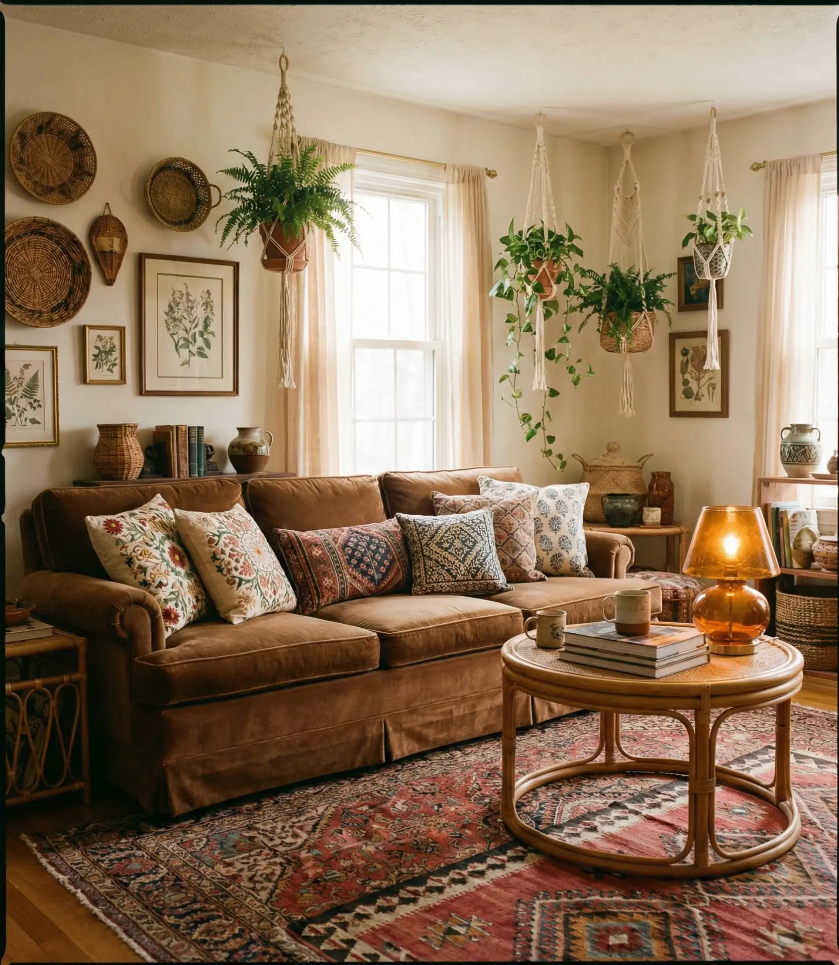 Cozy Velvet Brown in Boho Sanctuary 1