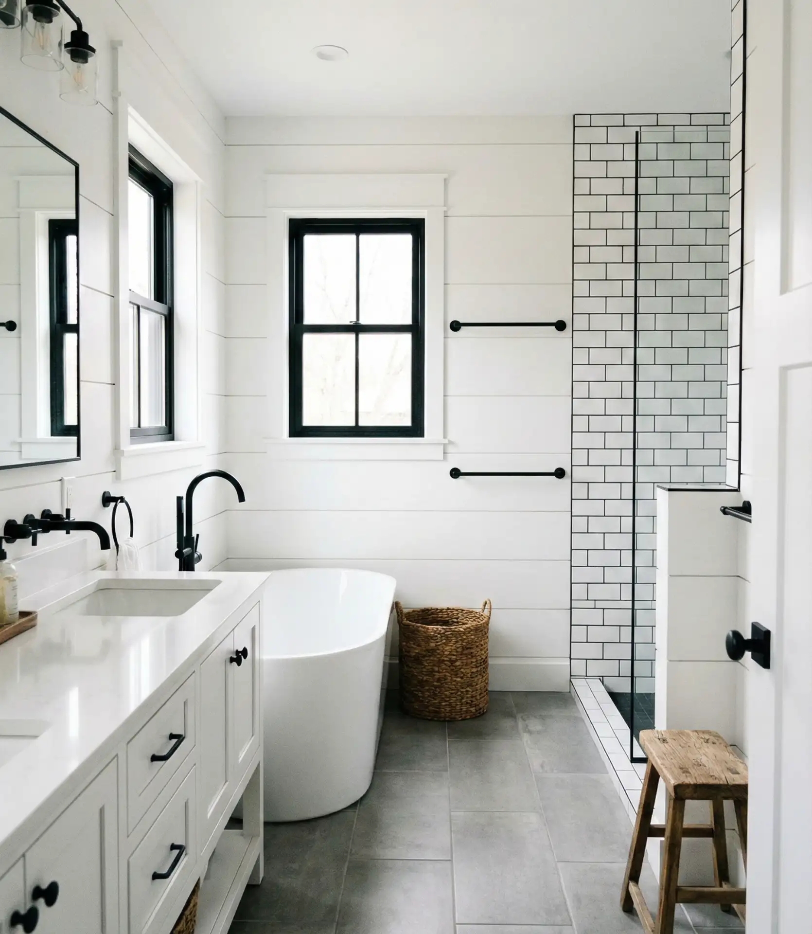 Crisp White with Black Trim 2