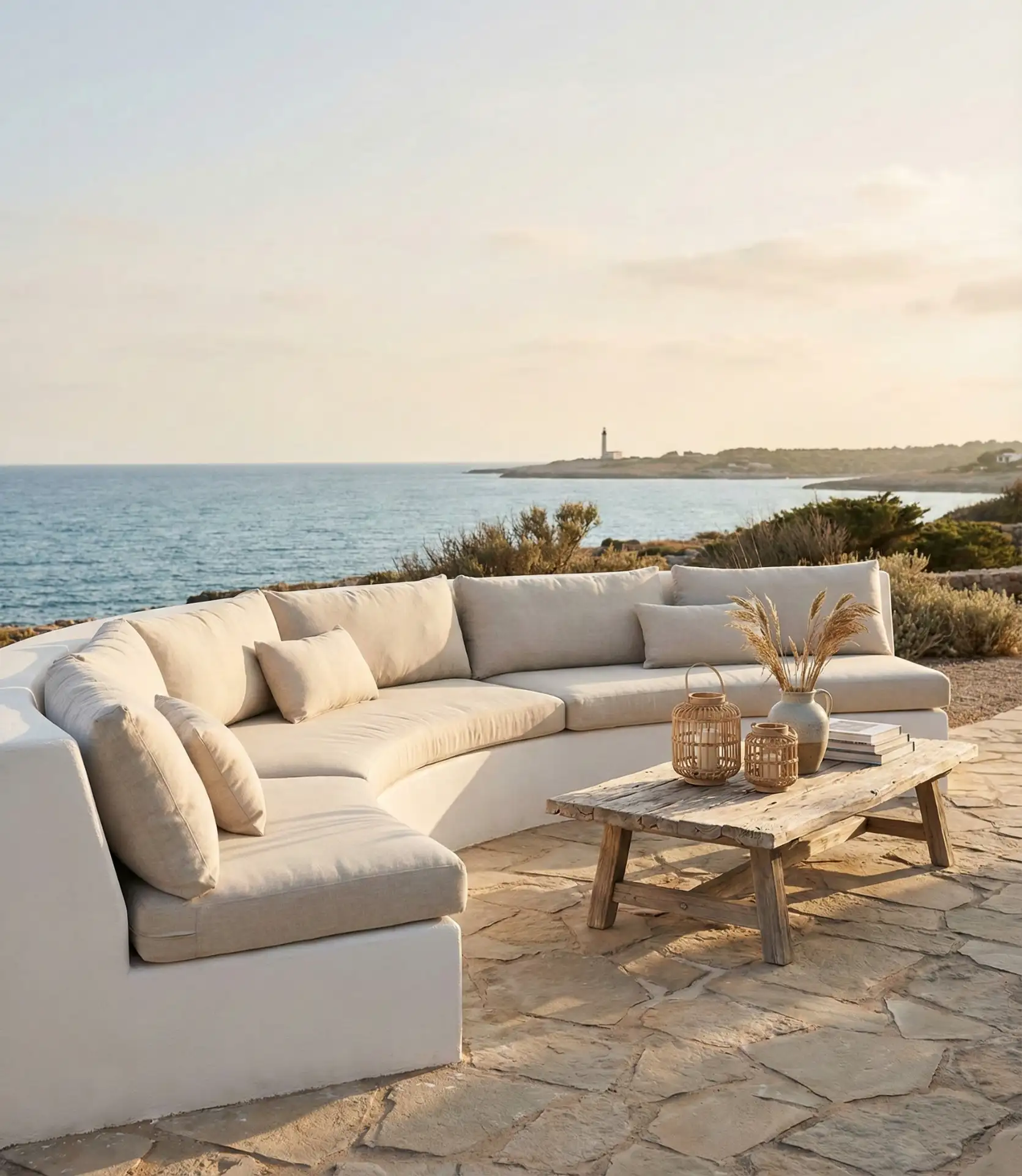 Curved Sectional with Coastal Vibes 2