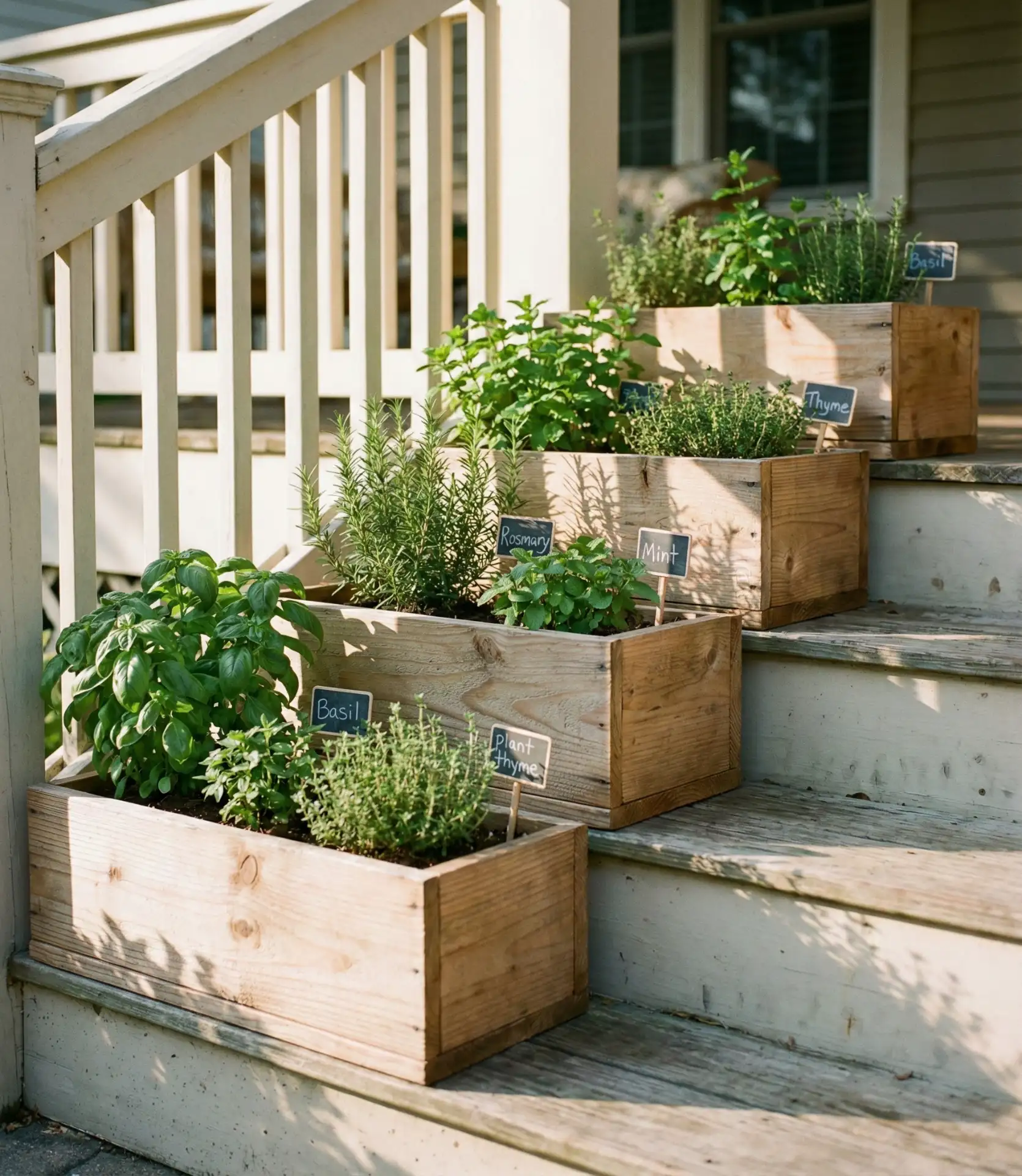 DIY Front Entry Herb Garden Boxes 1