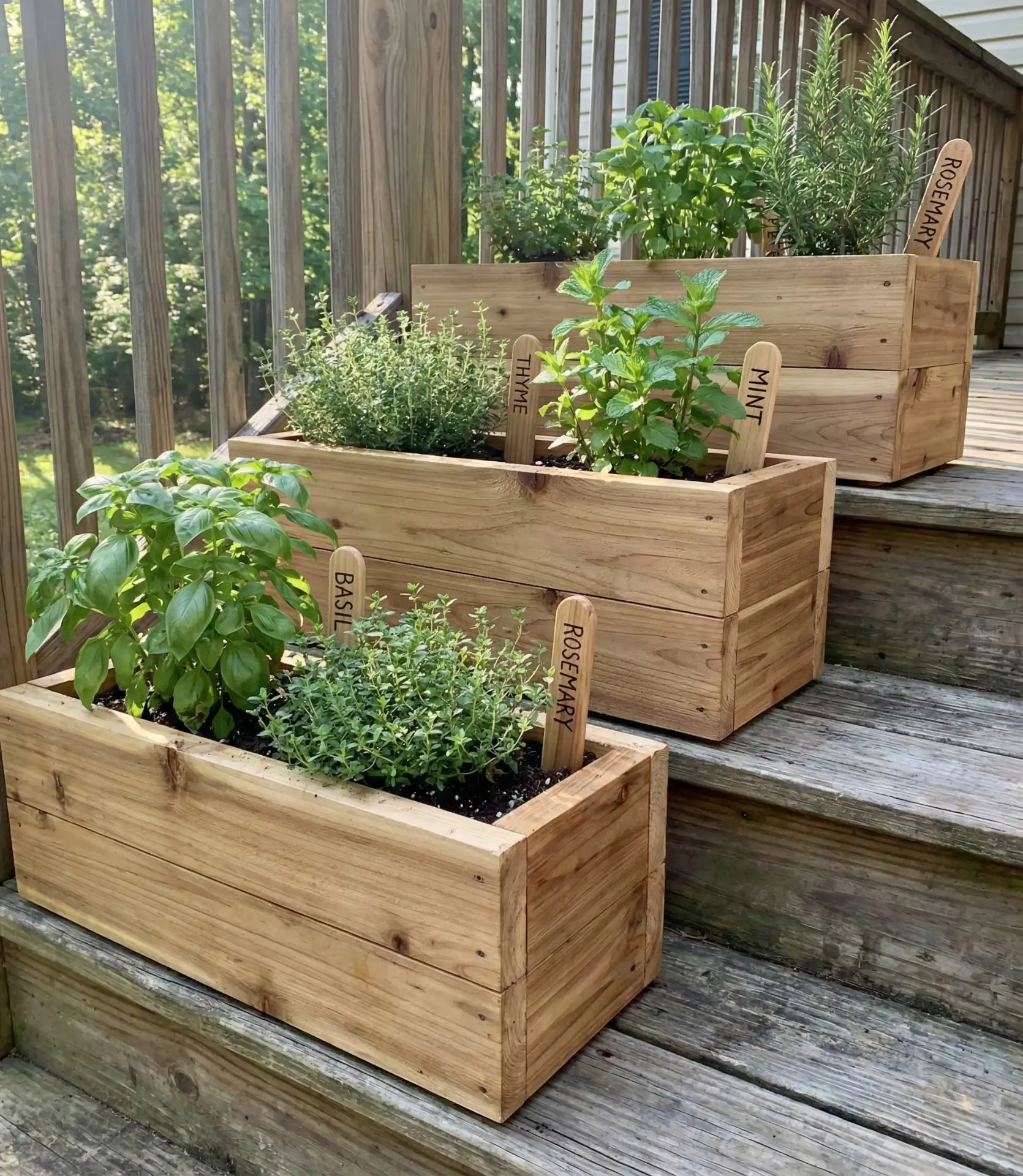 DIY Front Entry Herb Garden Boxes 2