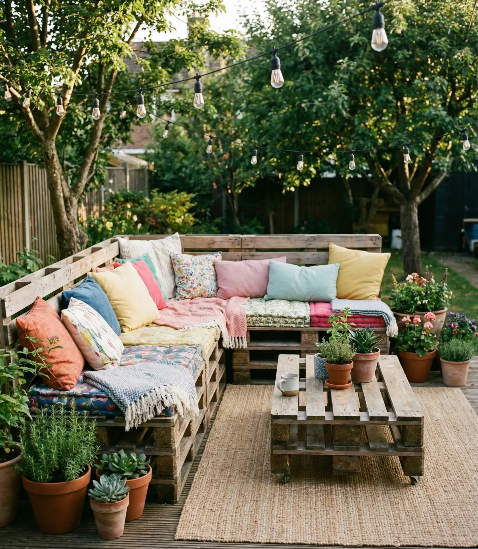 DIY Pallet Furniture Lounge 1