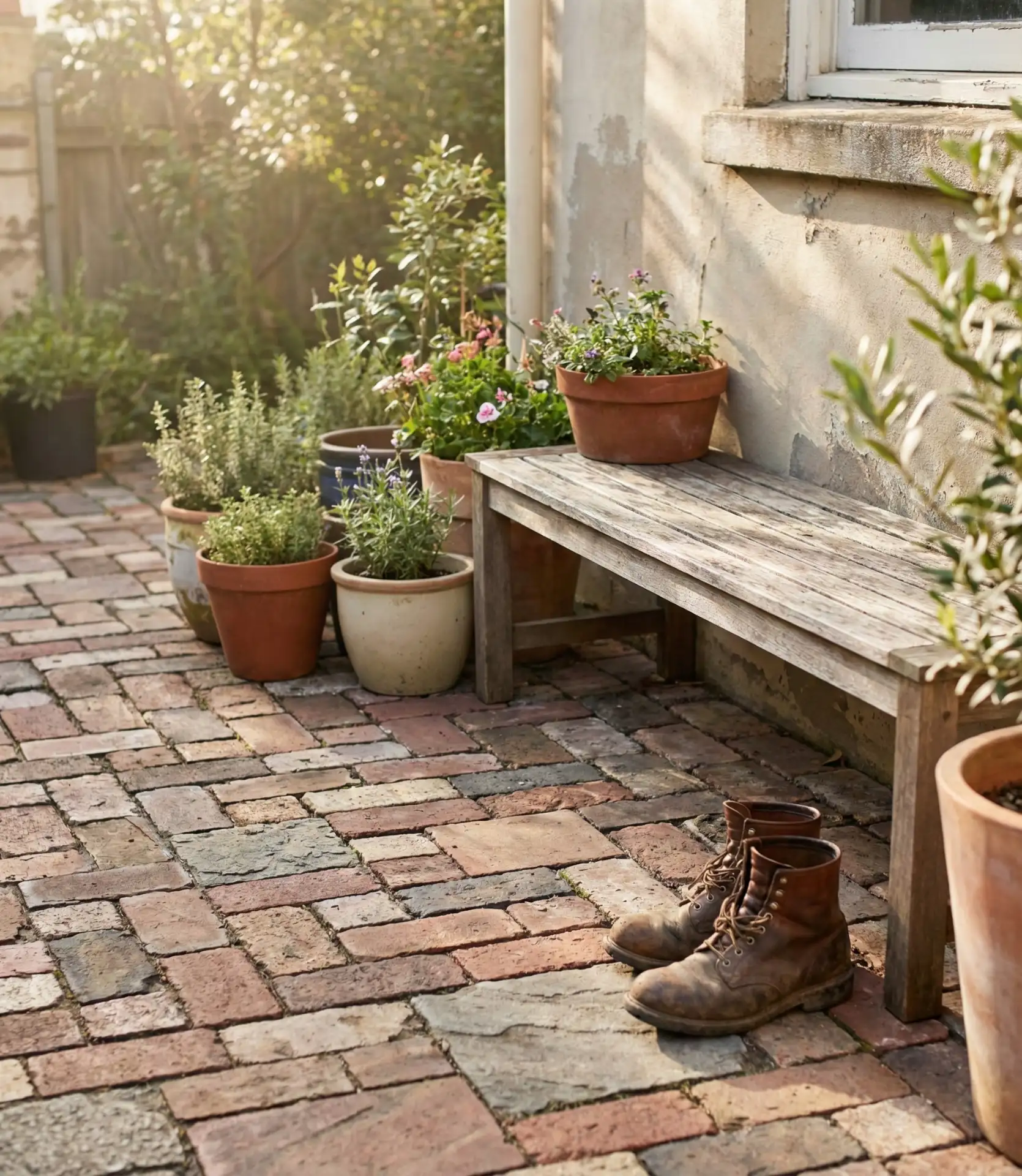DIY Paver Patio Ideas on a Budget with Reclaimed Materials 2