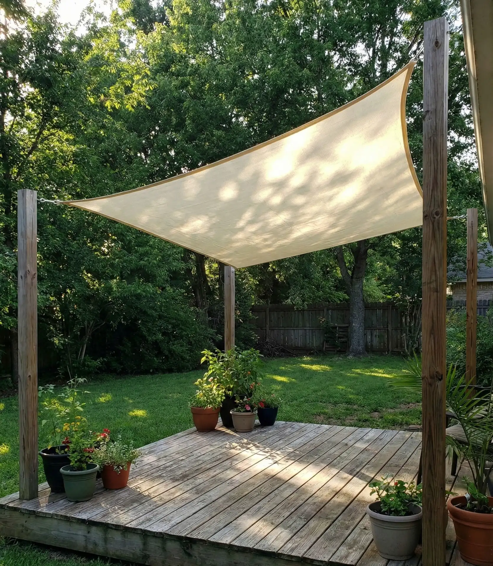 DIY Shade Sail Installation 2