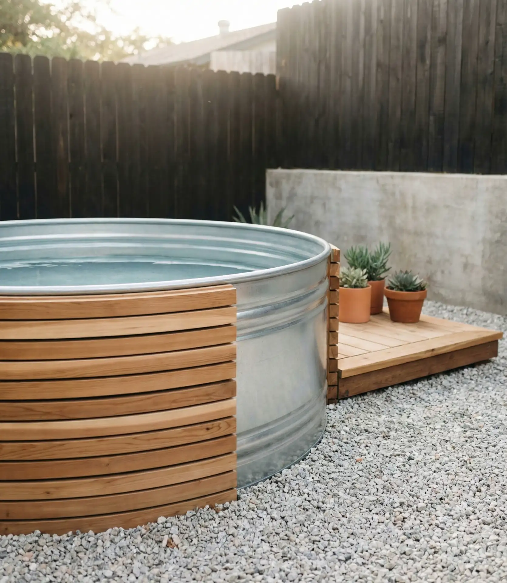 DIY Stock Tank Pool with Custom Touches 1
